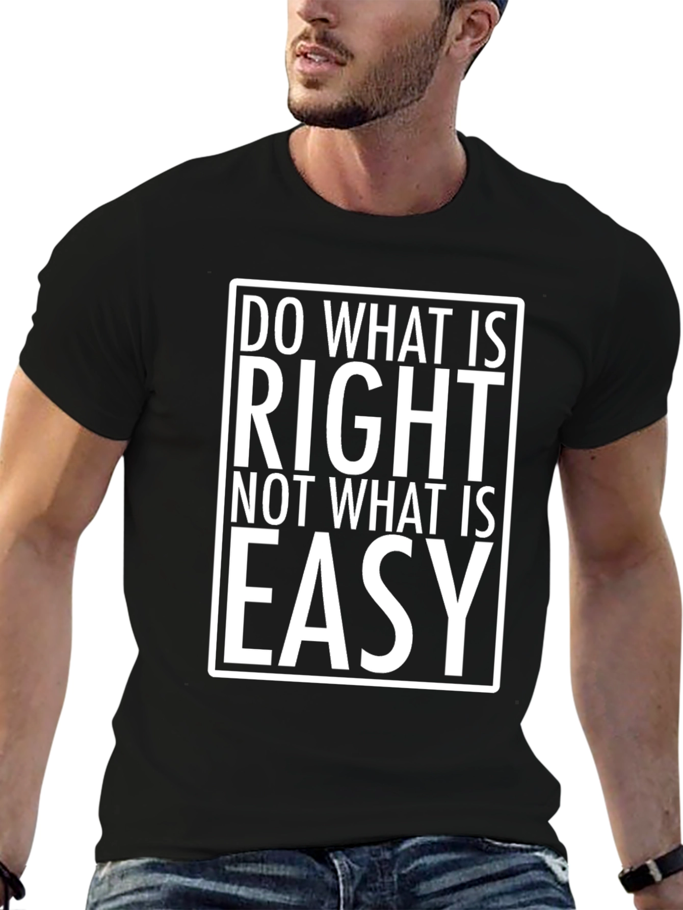 Do What is Right Black Graphic Tee