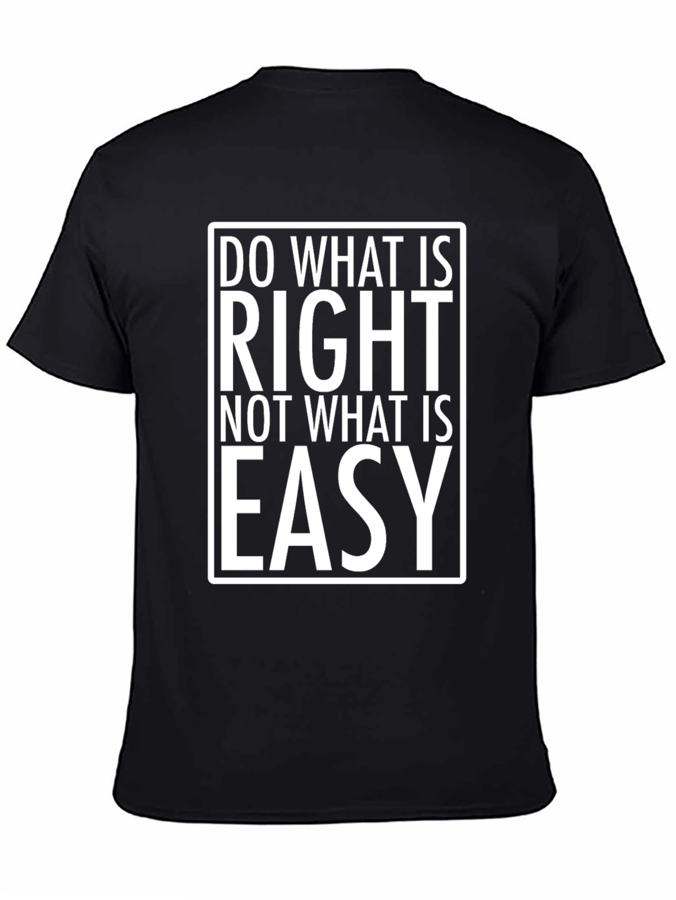 Do What is Right Black Graphic Tee