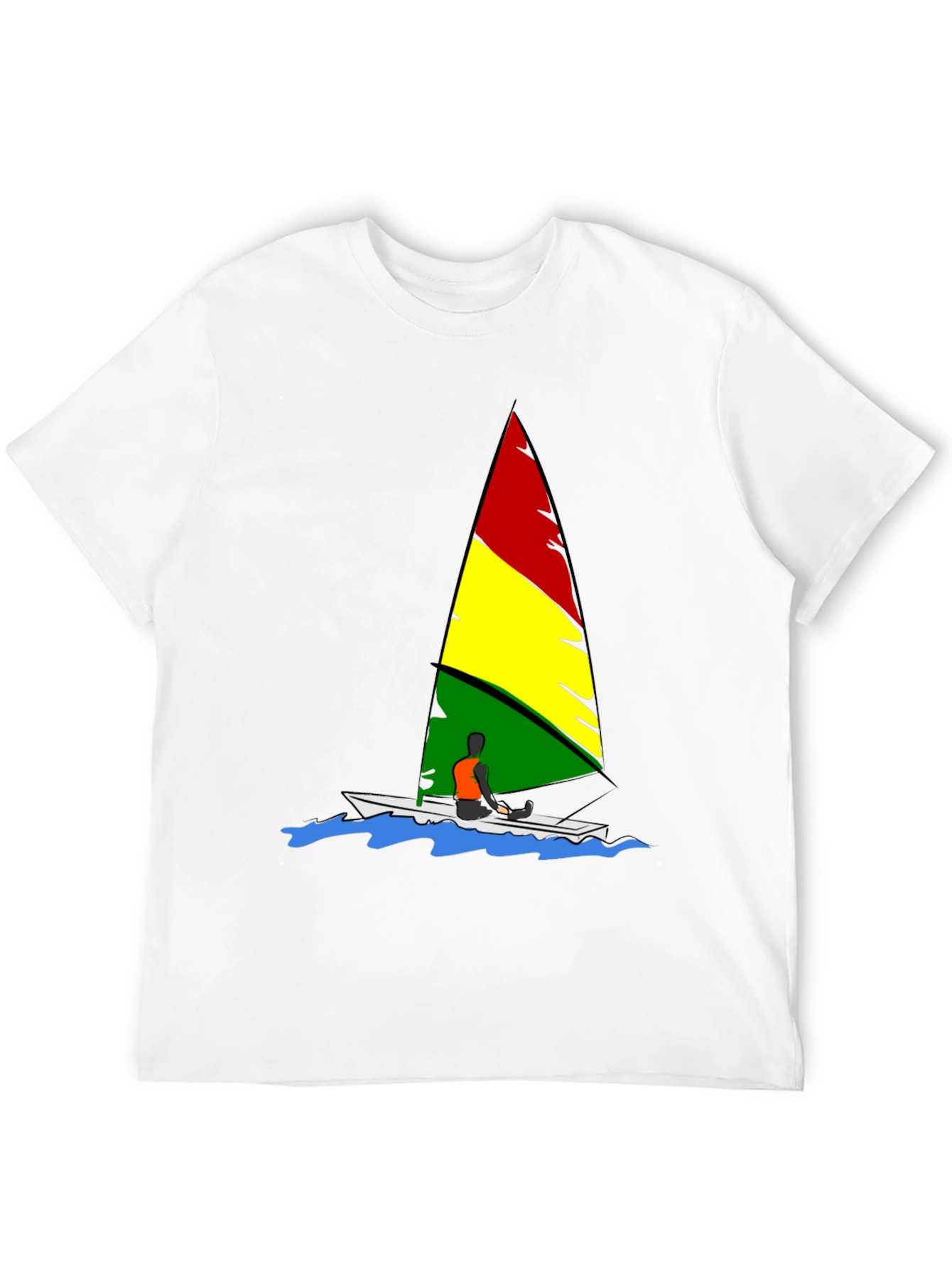 Rasta Sailboat Graphic Tee - Reggae Inspired Design