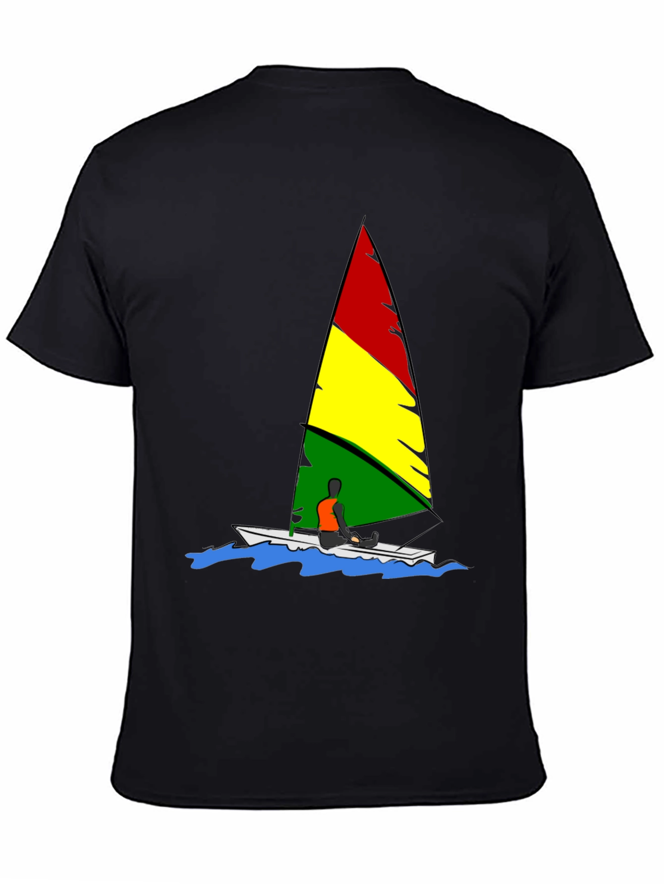 Rasta Sailboat Graphic Tee - Reggae Inspired Design