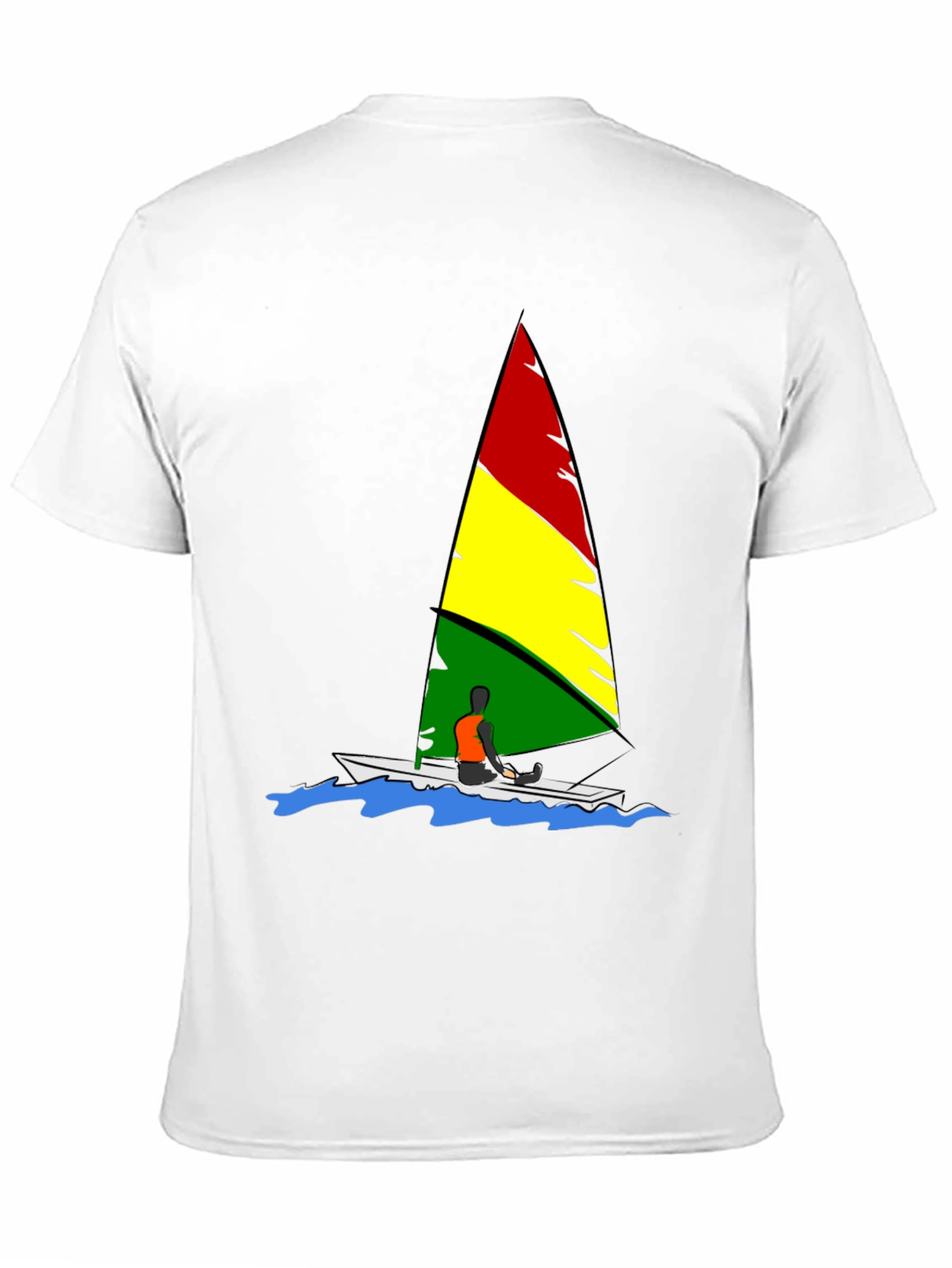 Rasta Sailboat Graphic Tee - Reggae Inspired Design