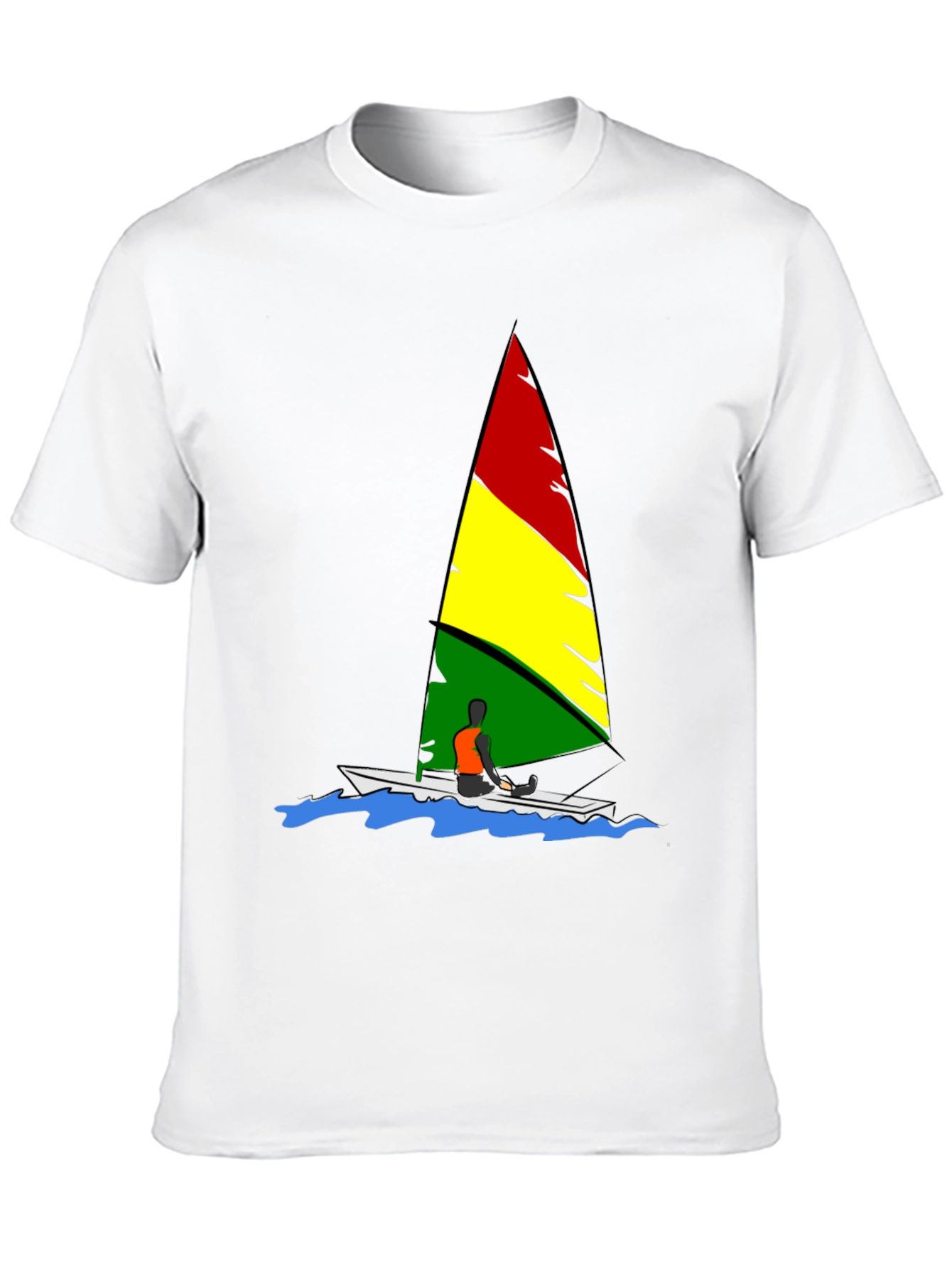 Rasta Sailboat Graphic Tee - Reggae Inspired Design