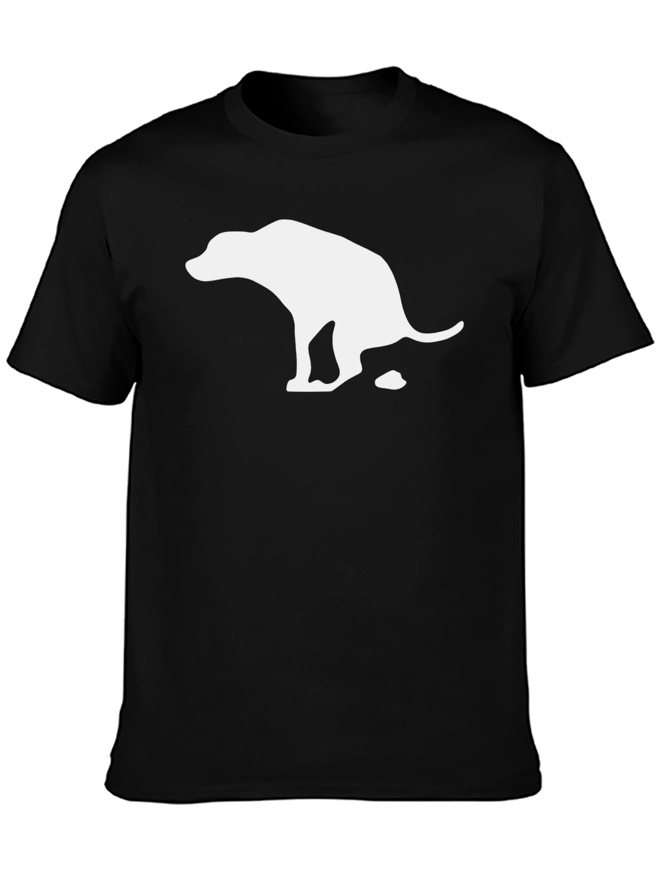 Funny Dog Poop T-Shirt - Black Cotton Tee