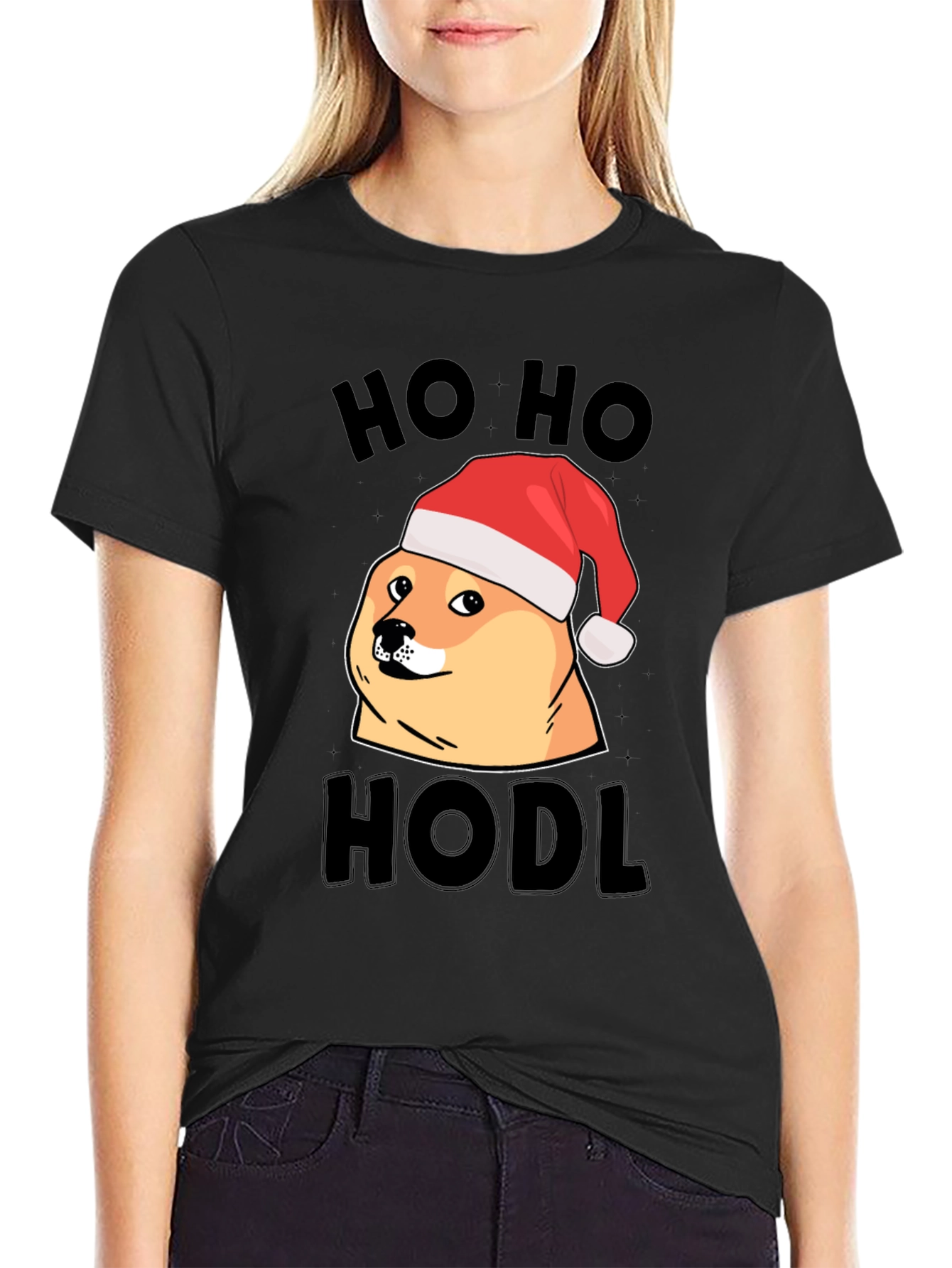 Ho Ho Hodl Doge Christmas T-Shirt