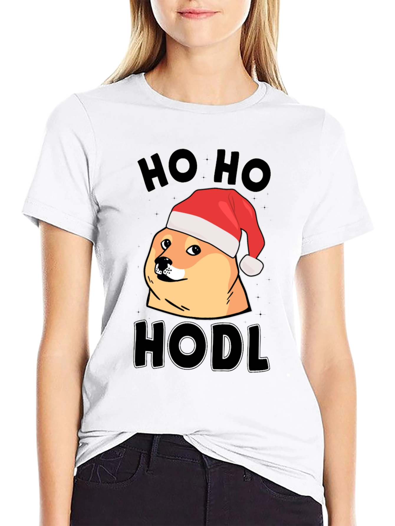Ho Ho Hodl Doge Christmas T-Shirt