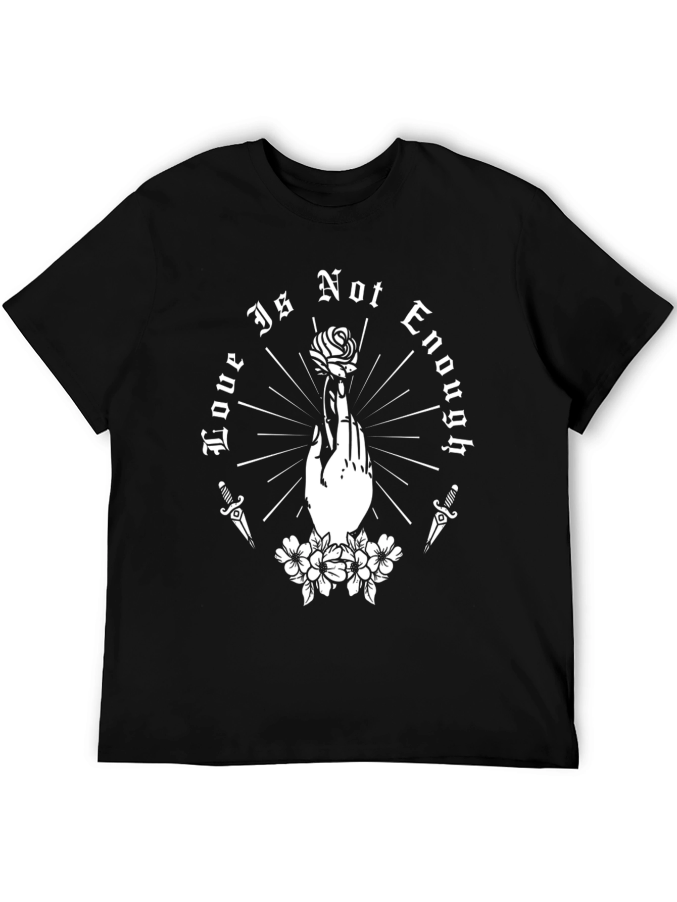 Love is Not Enough Graphic T-Shirt - Black
