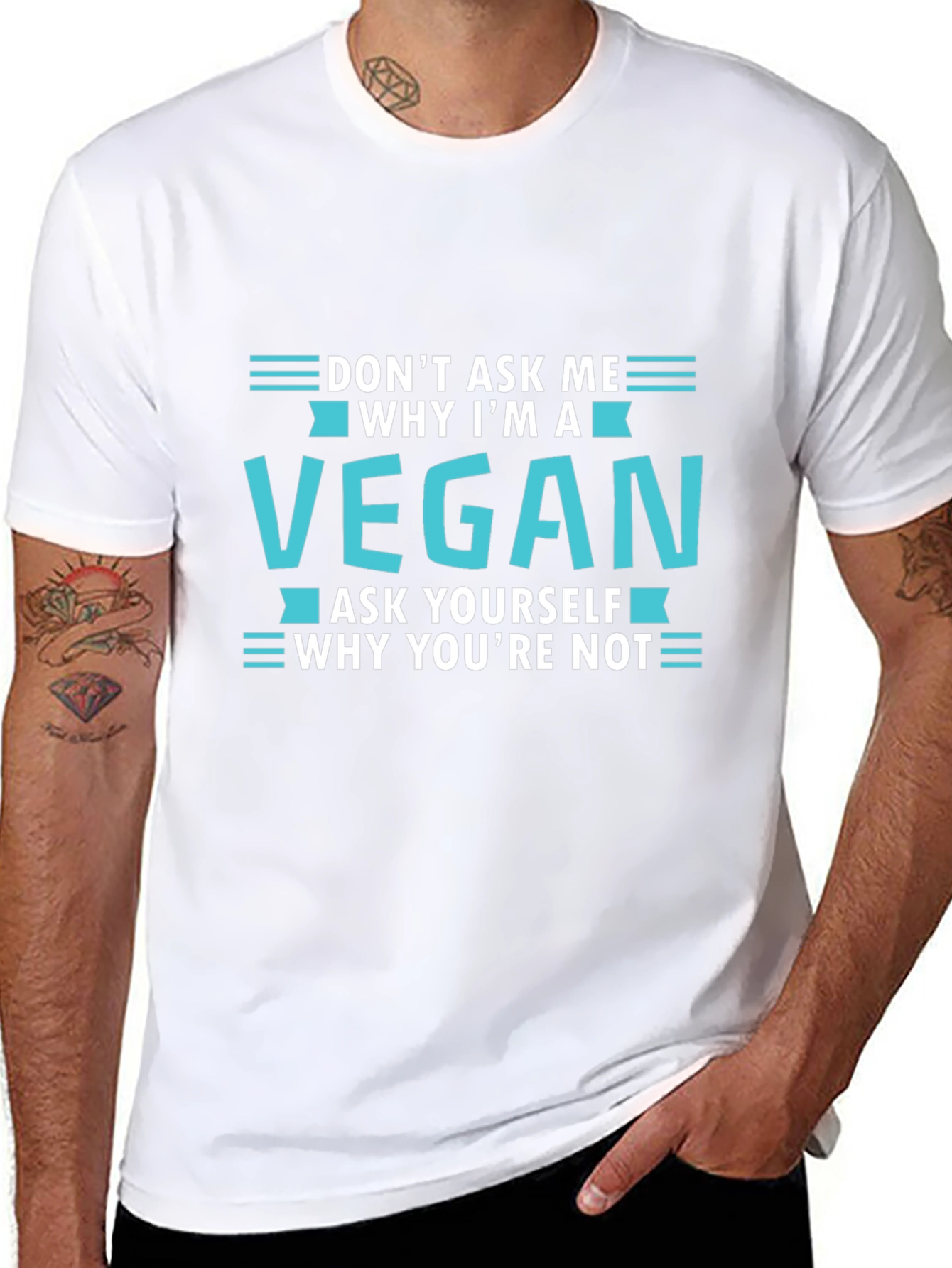Vegan T-Shirt: Dont Ask Me Ask Yourself