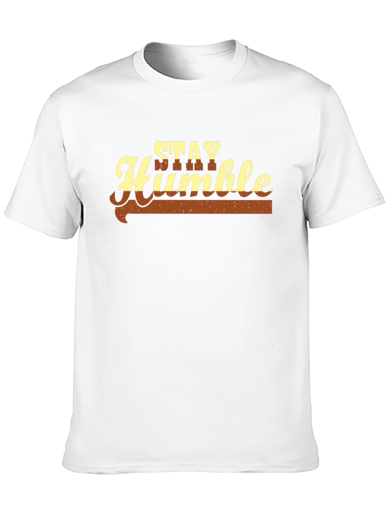 Stay Humble Graphic Tee - Soft Black Cotton Blend