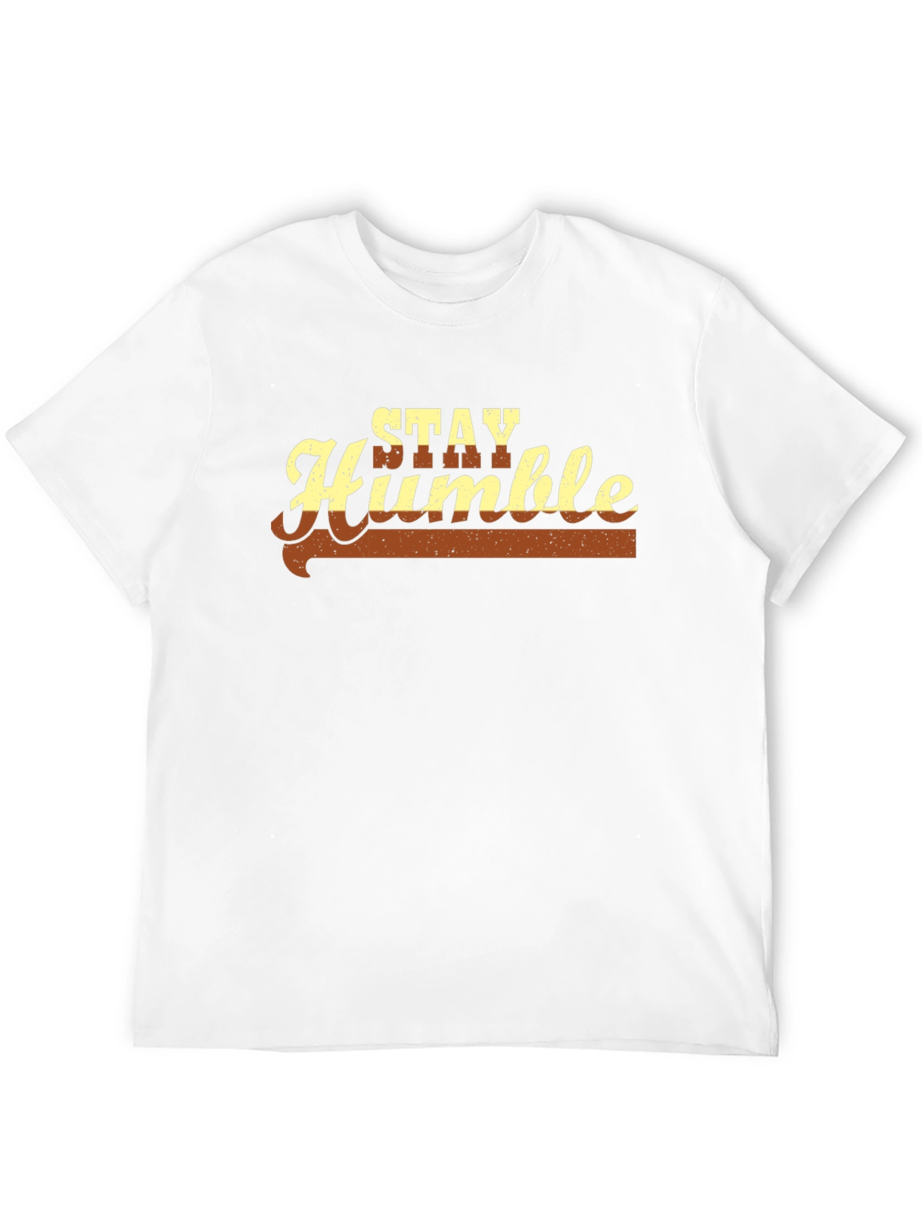 Stay Humble Graphic Tee - Soft Black Cotton Blend