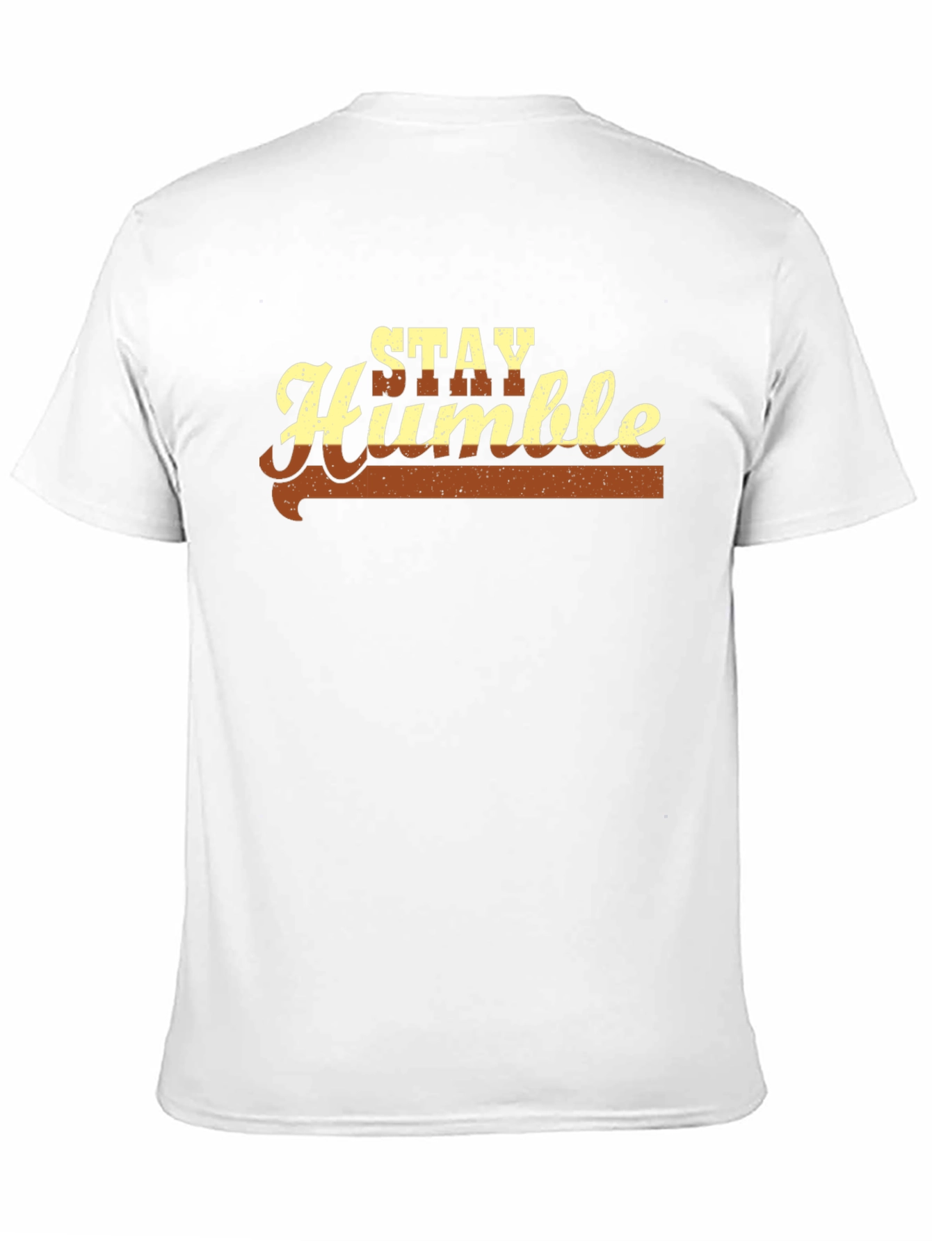 Stay Humble Graphic Tee - Soft Black Cotton Blend
