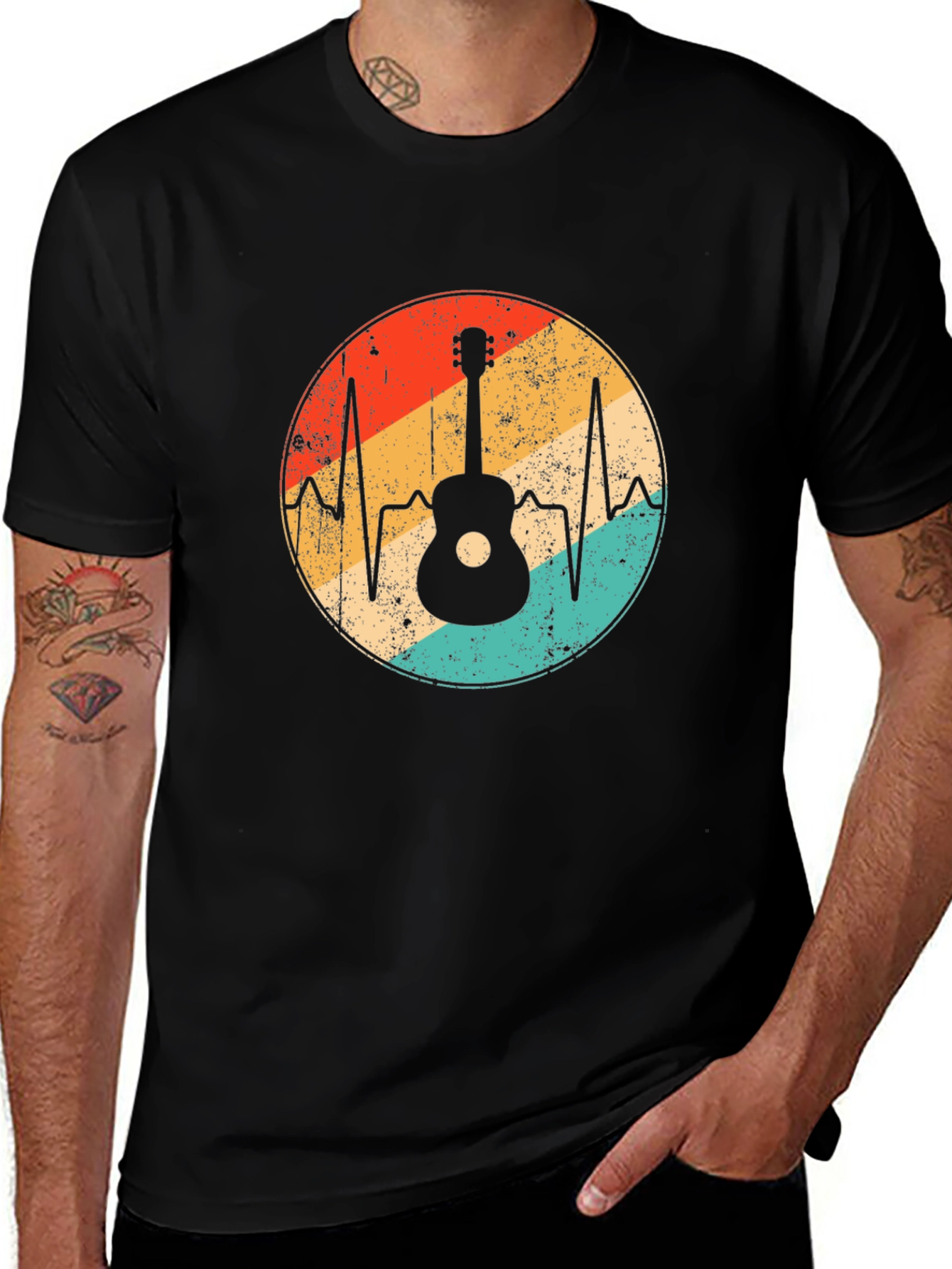 Guitar Heartbeat Graphic Tee