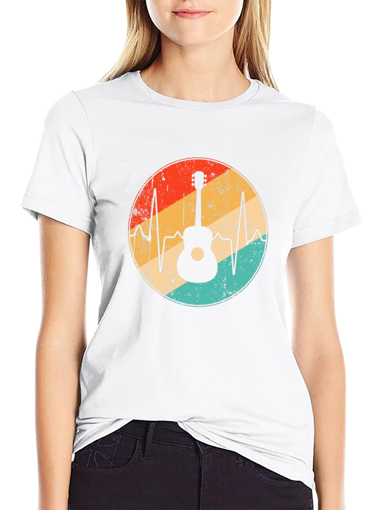 Guitar Heartbeat Graphic Tee