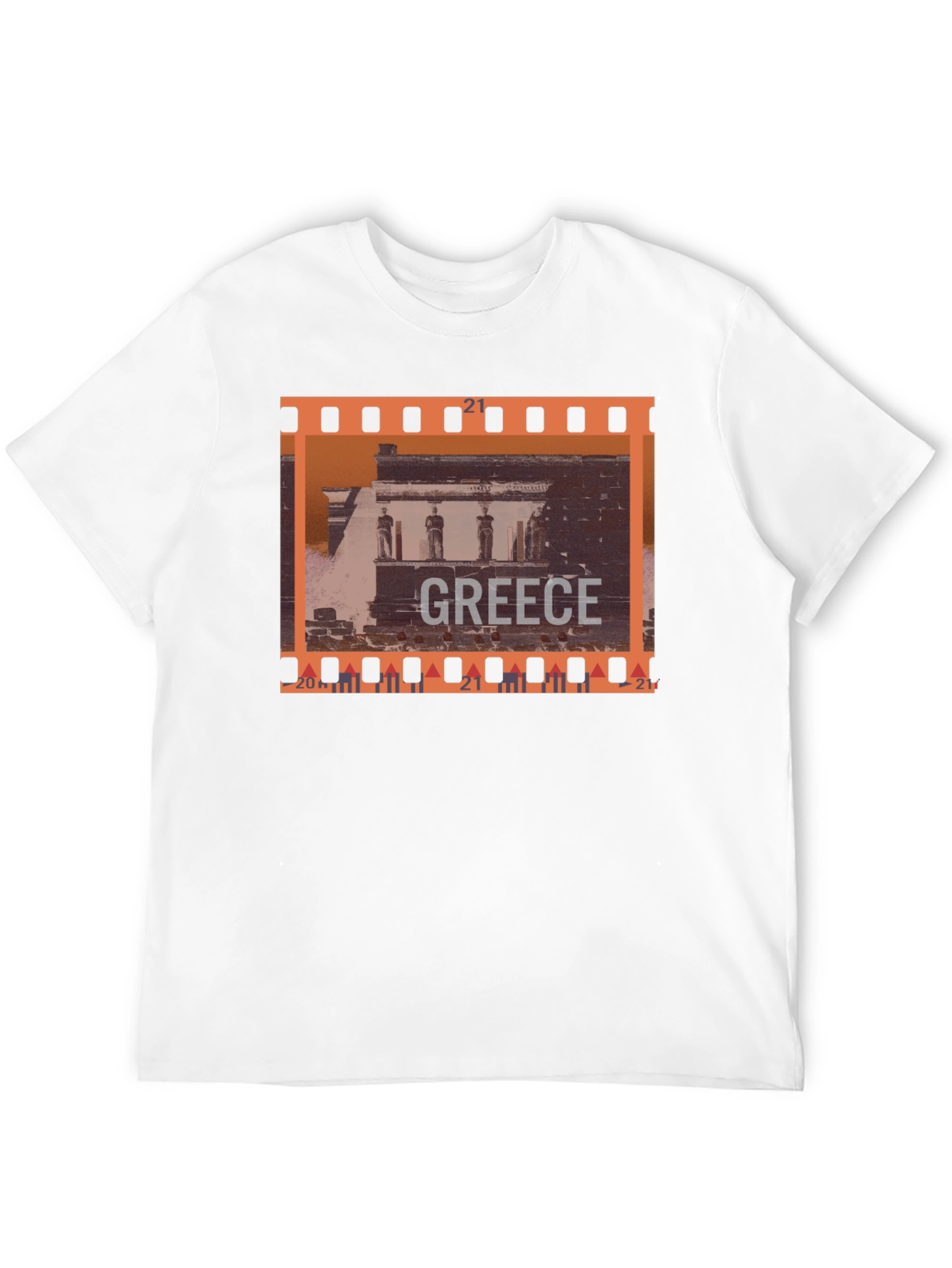 Greece Travel T-Shirt - Black Graphic Tee