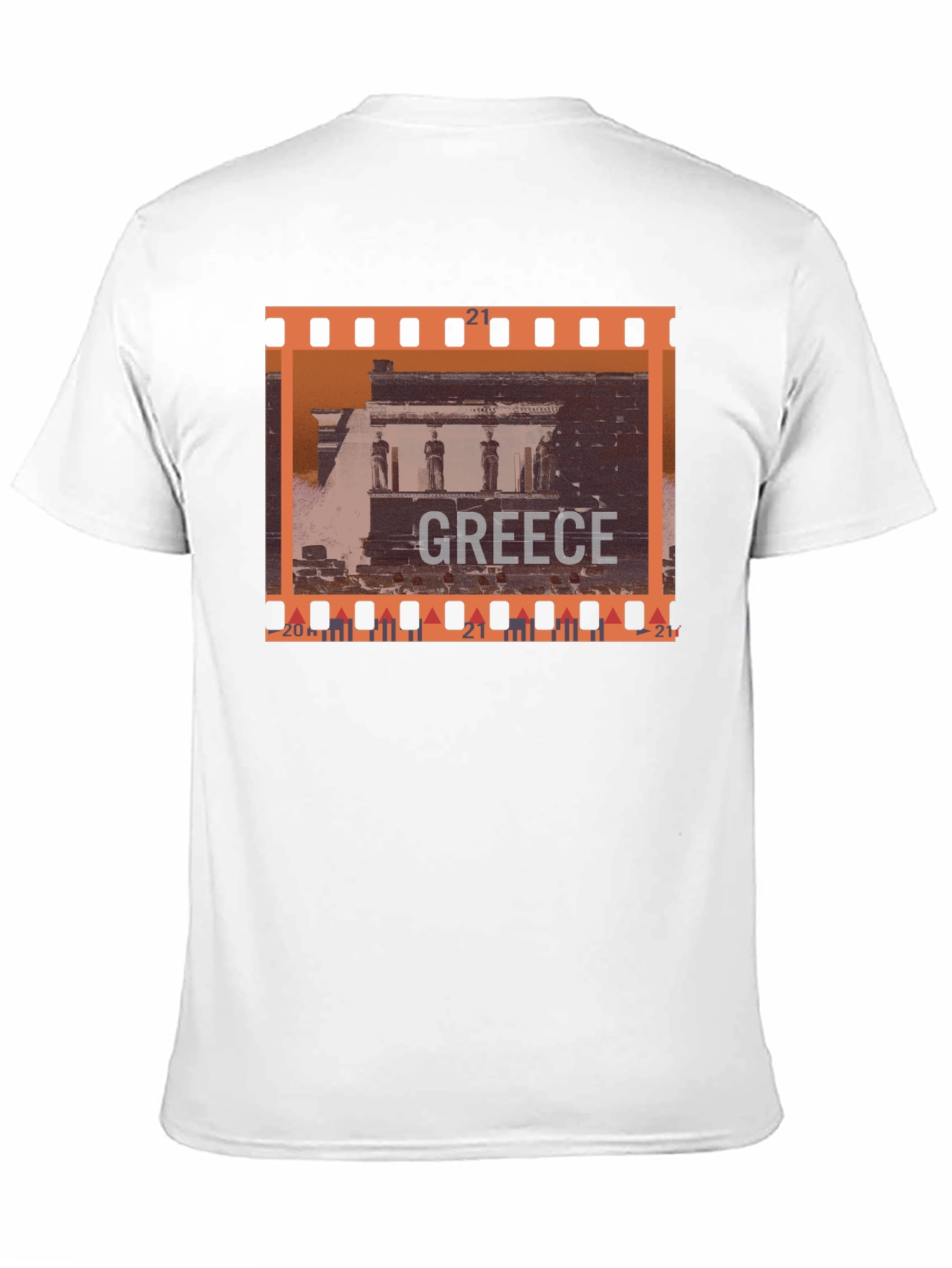 Greece Travel T-Shirt - Black Graphic Tee