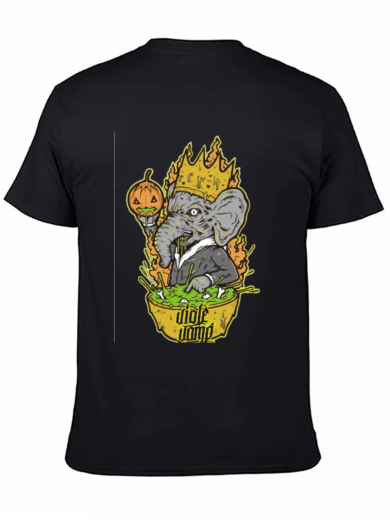King Elephant Halloween T-Shirt - Mole Dump Graphic Tee