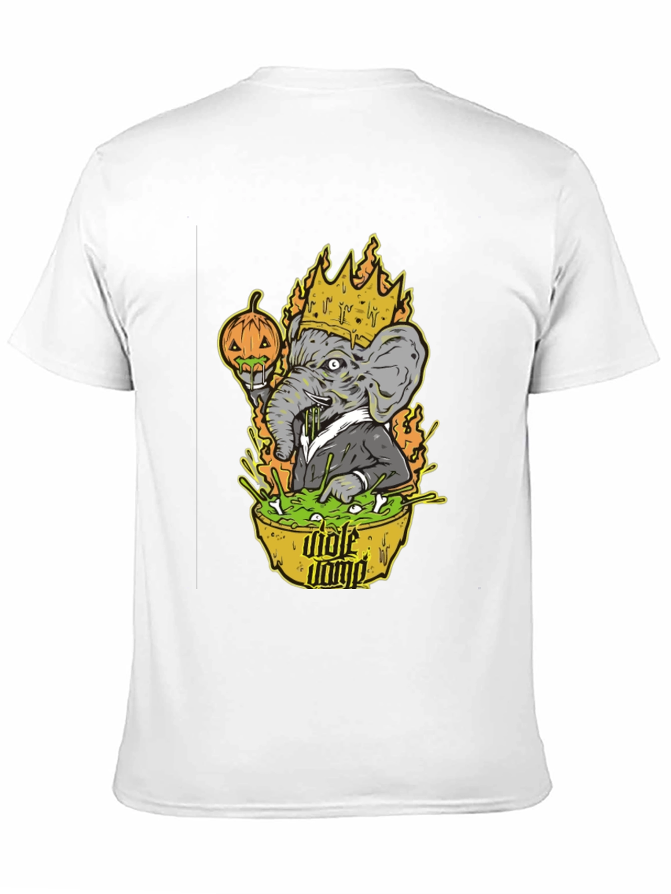 King Elephant Halloween T-Shirt - Mole Dump Graphic Tee
