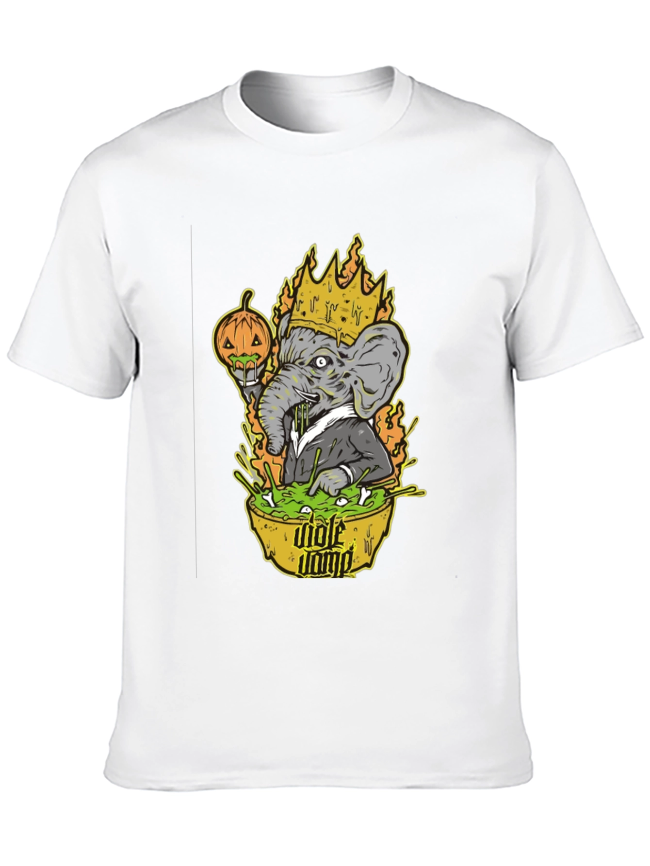 King Elephant Halloween T-Shirt - Mole Dump Graphic Tee