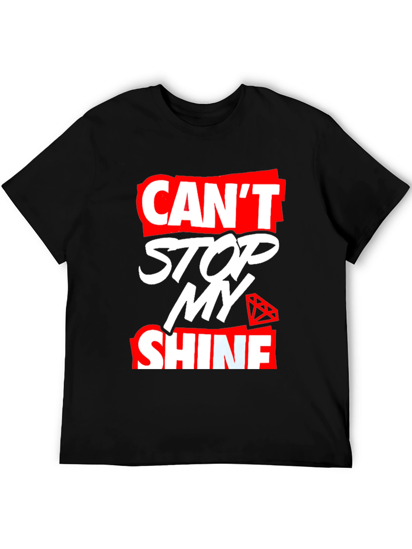 Cant Stop My Shine Graphic Tee - Trendy Style