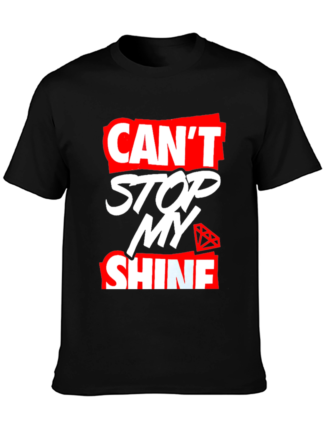 Cant Stop My Shine Graphic Tee - Trendy Style
