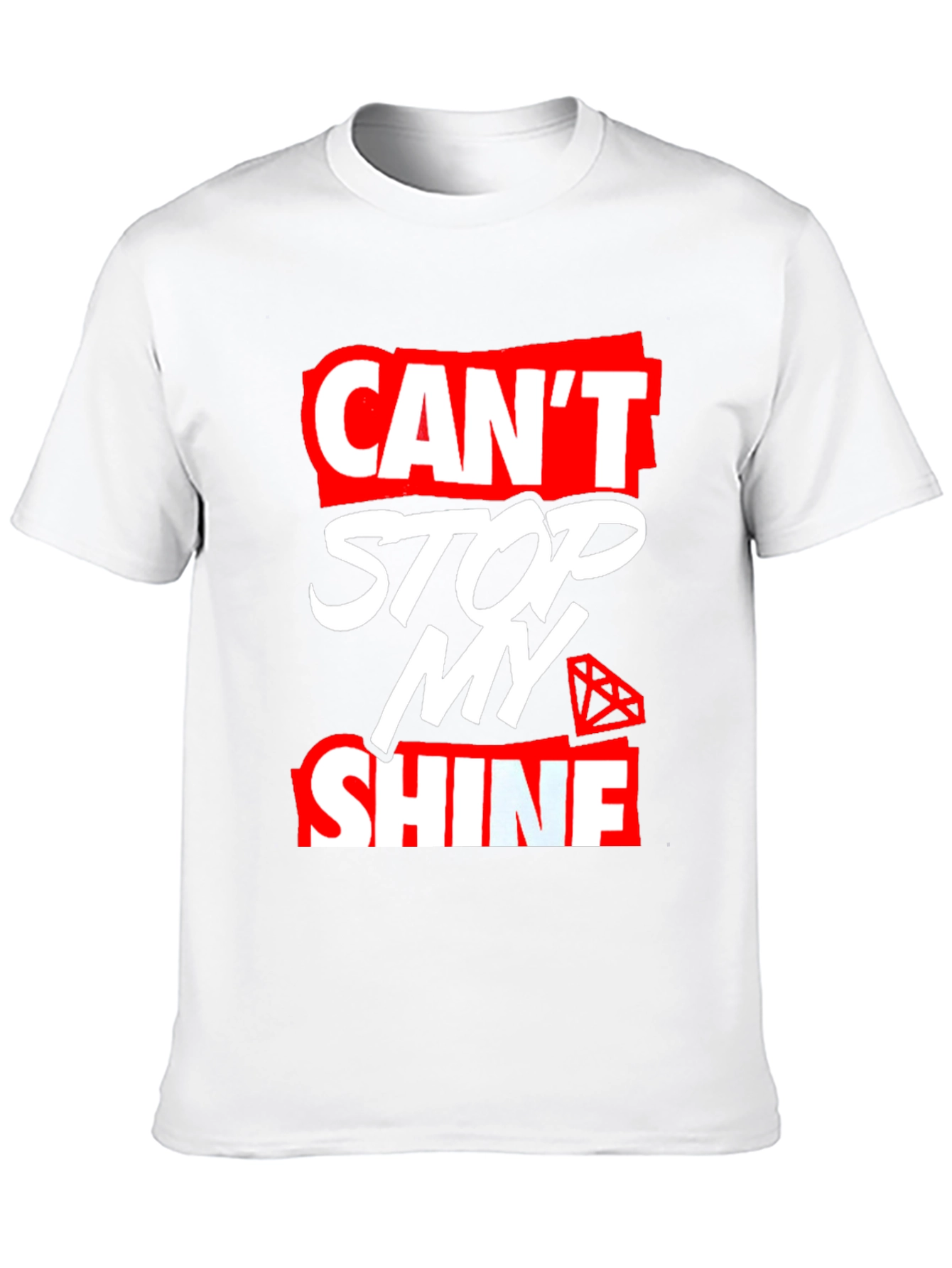 Cant Stop My Shine Graphic Tee - Trendy Style