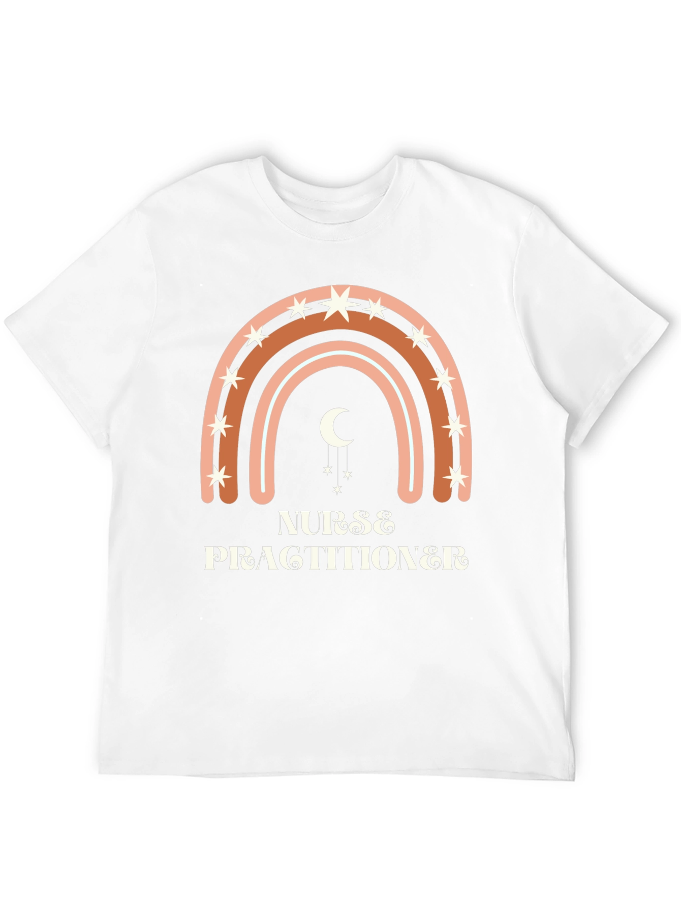 Nurse Practitioner Boho Rainbow T-Shirt