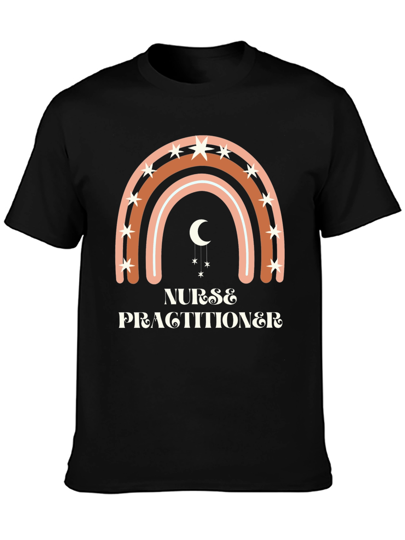 Nurse Practitioner Boho Rainbow T-Shirt