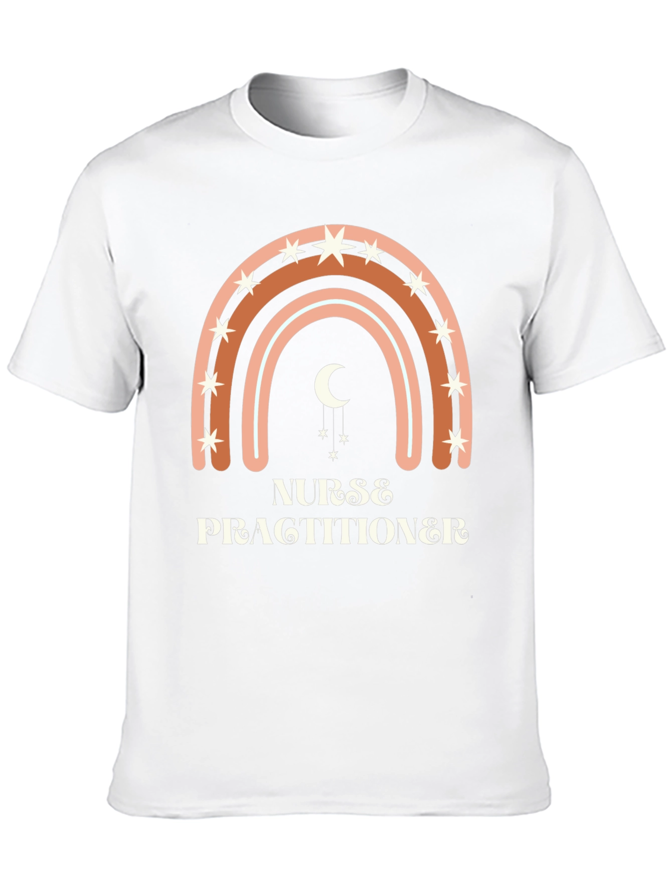 Nurse Practitioner Boho Rainbow T-Shirt
