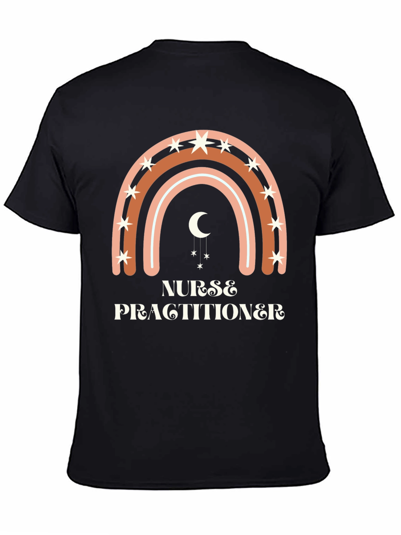 Nurse Practitioner Boho Rainbow T-Shirt