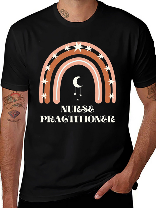 Nurse Practitioner Boho Rainbow T-Shirt