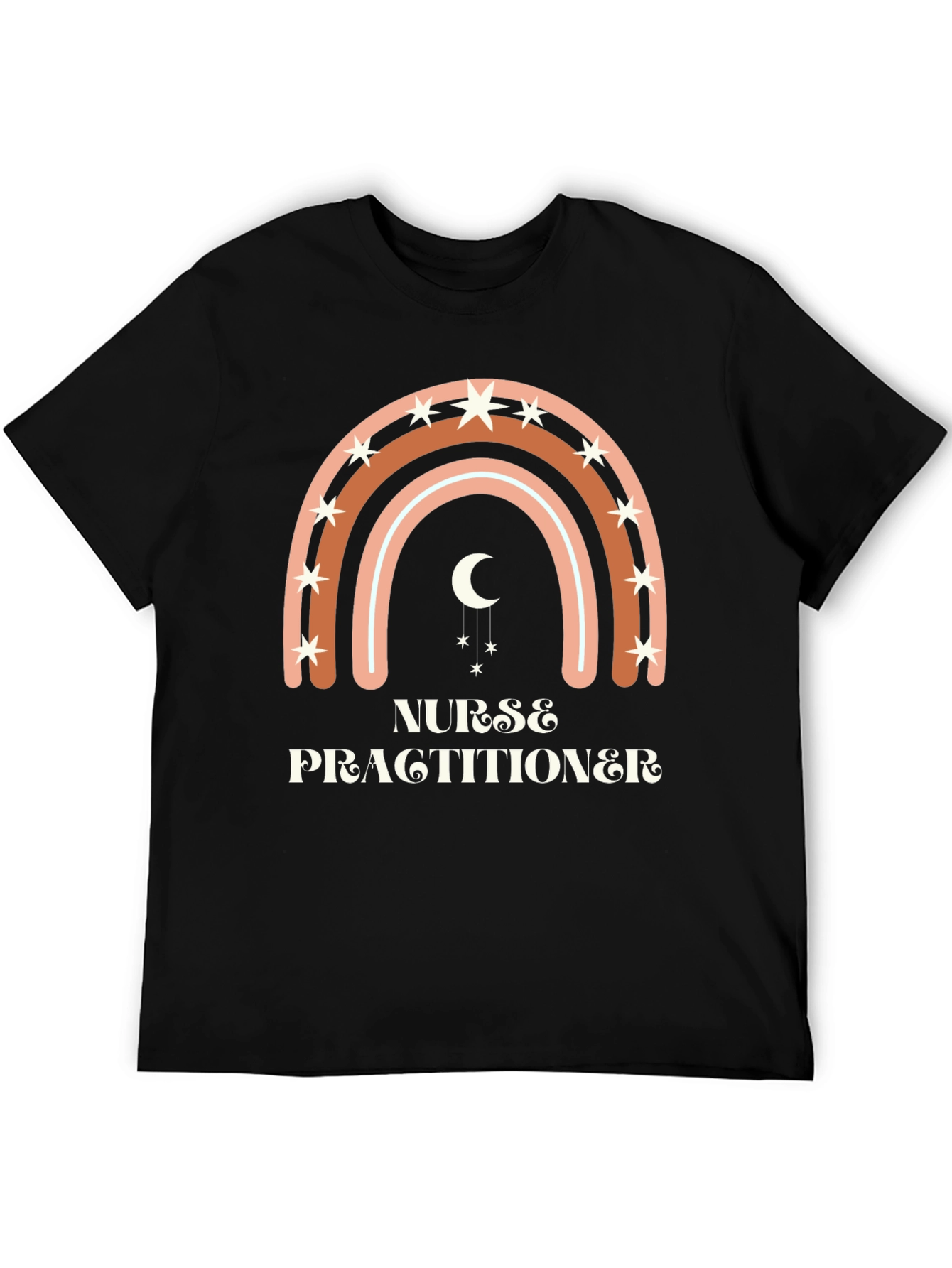 Nurse Practitioner Boho Rainbow T-Shirt