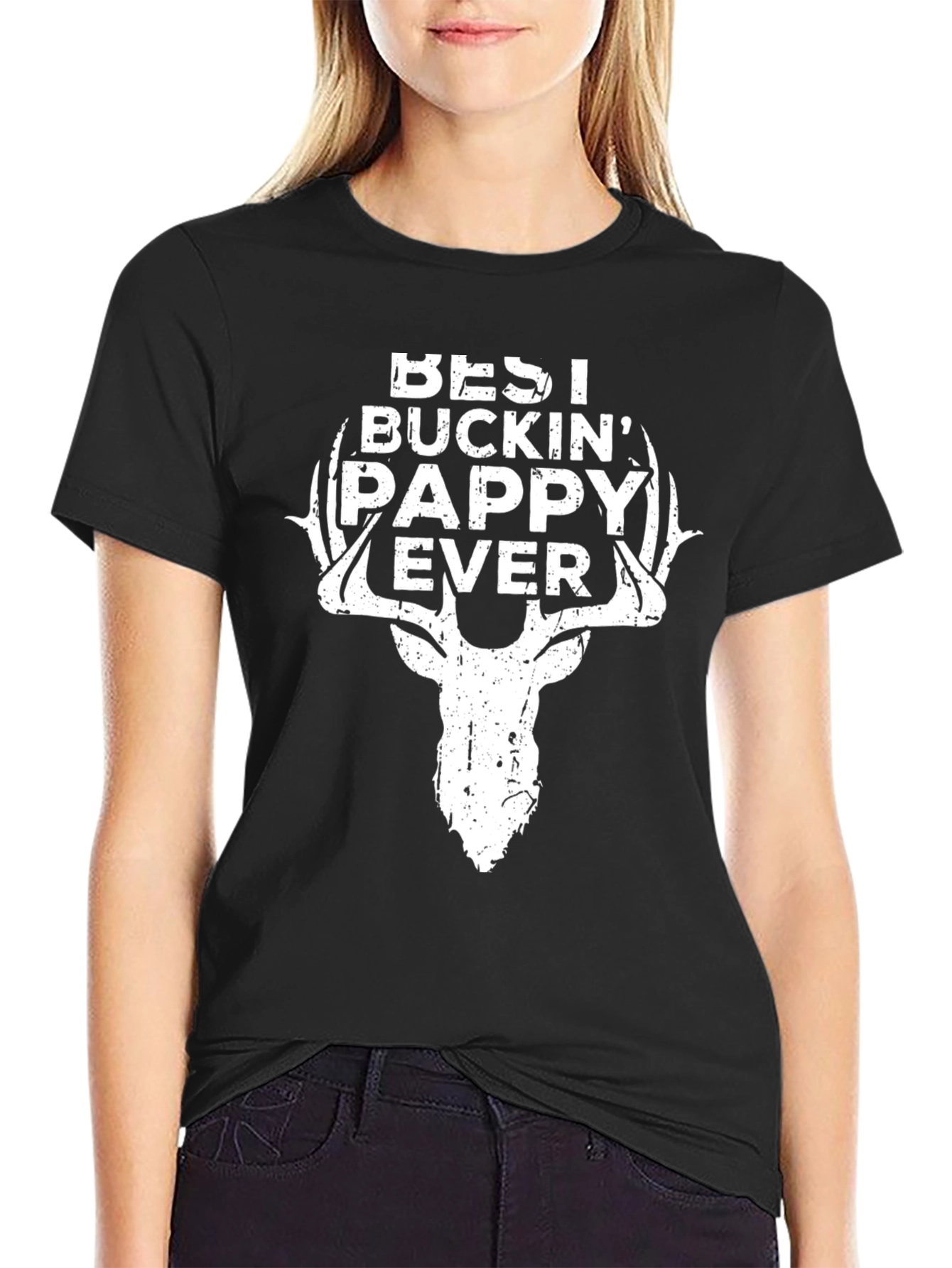 Best Buckin Pappy Ever T-Shirt Deer Hunting Tee
