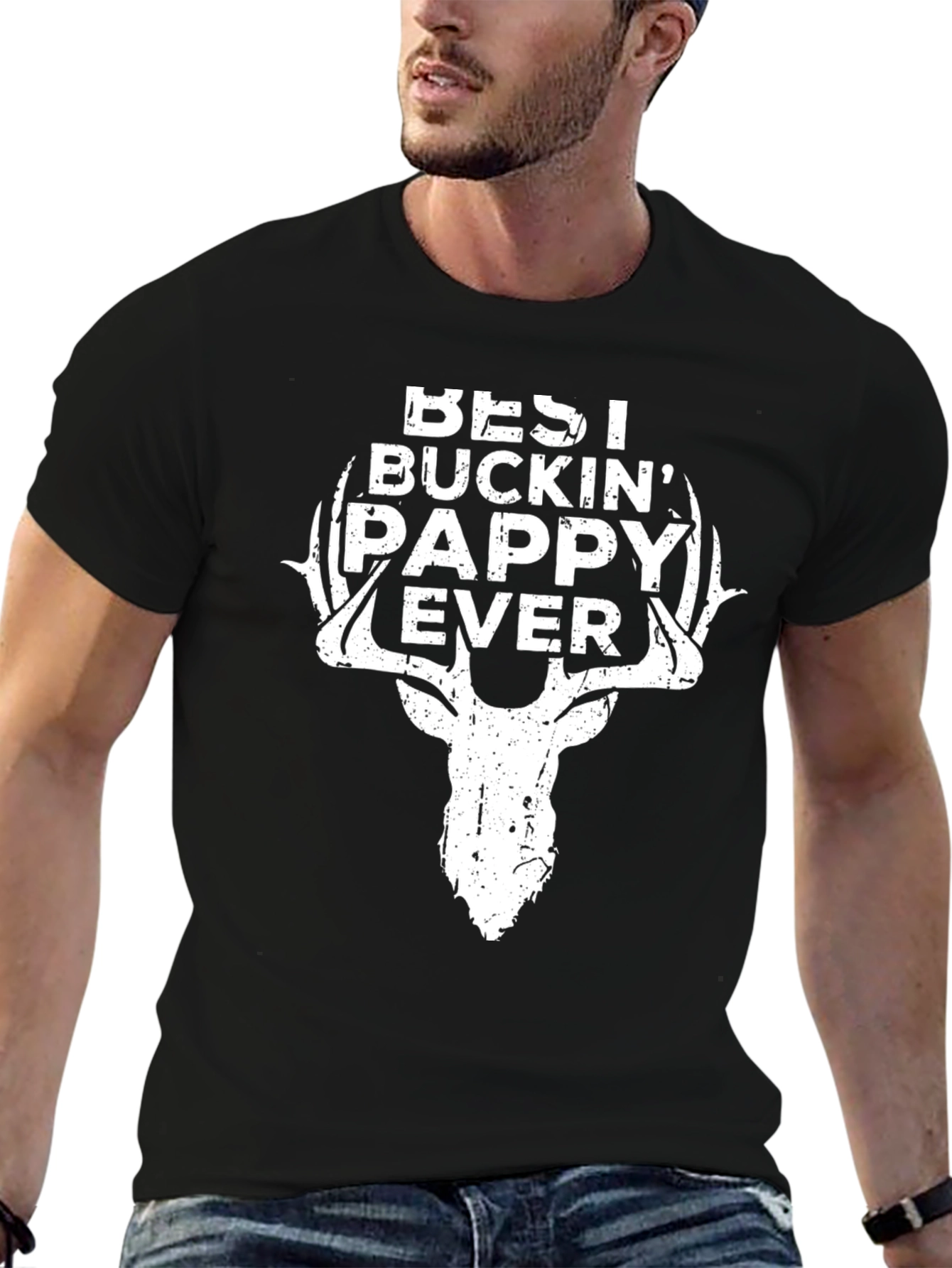 Best Buckin Pappy Ever T-Shirt Deer Hunting Tee