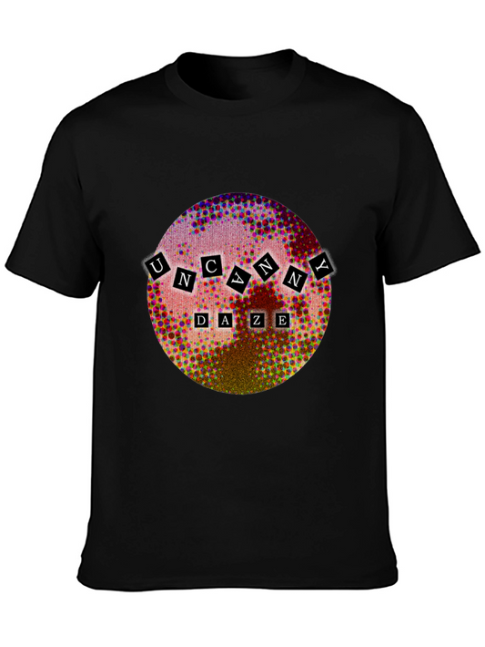 Uncanny Daze Graphic Tee - Stylish Mens Black T-Shirt