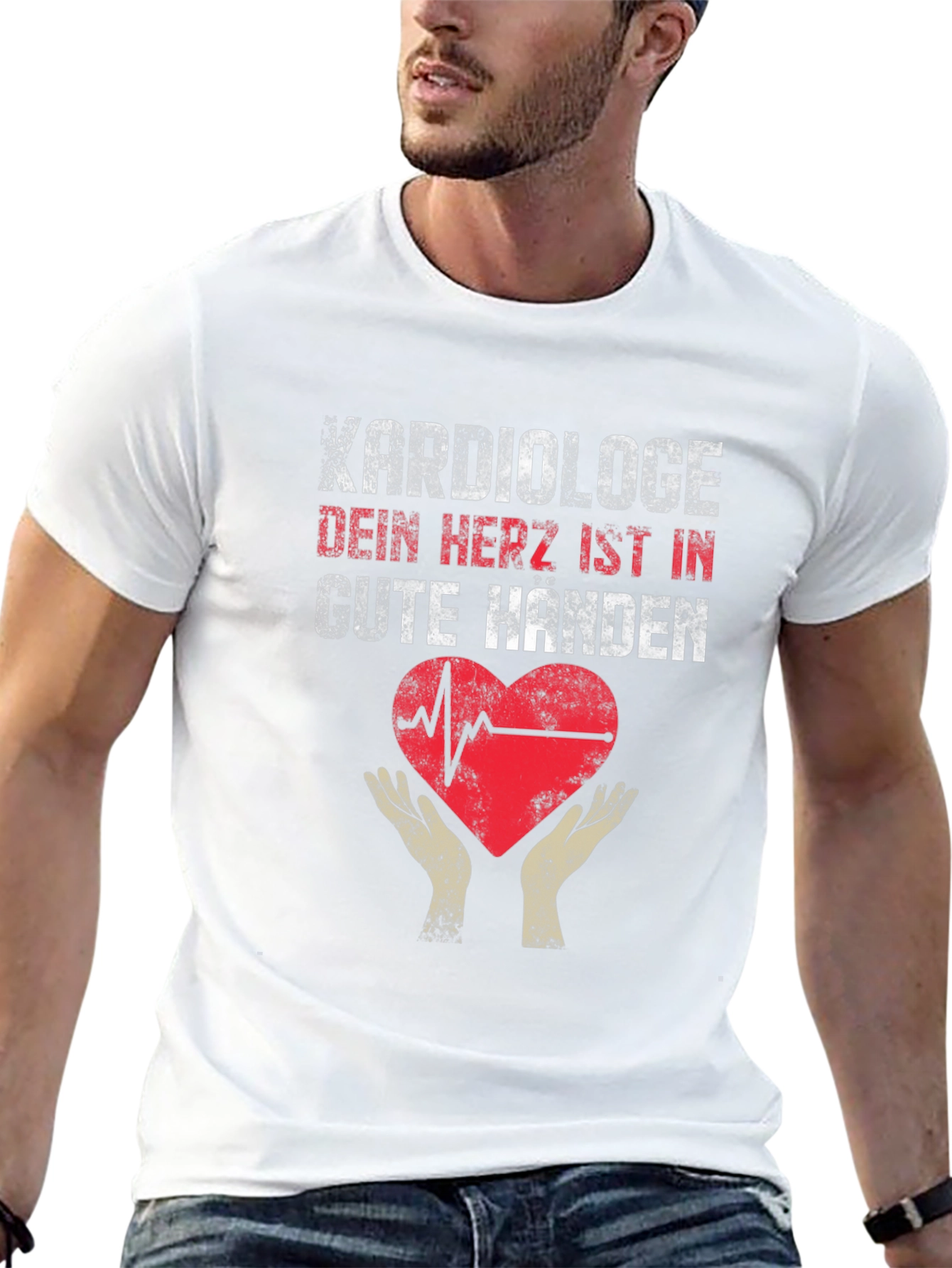 Cardiologist Heart Hands Graphic Tee