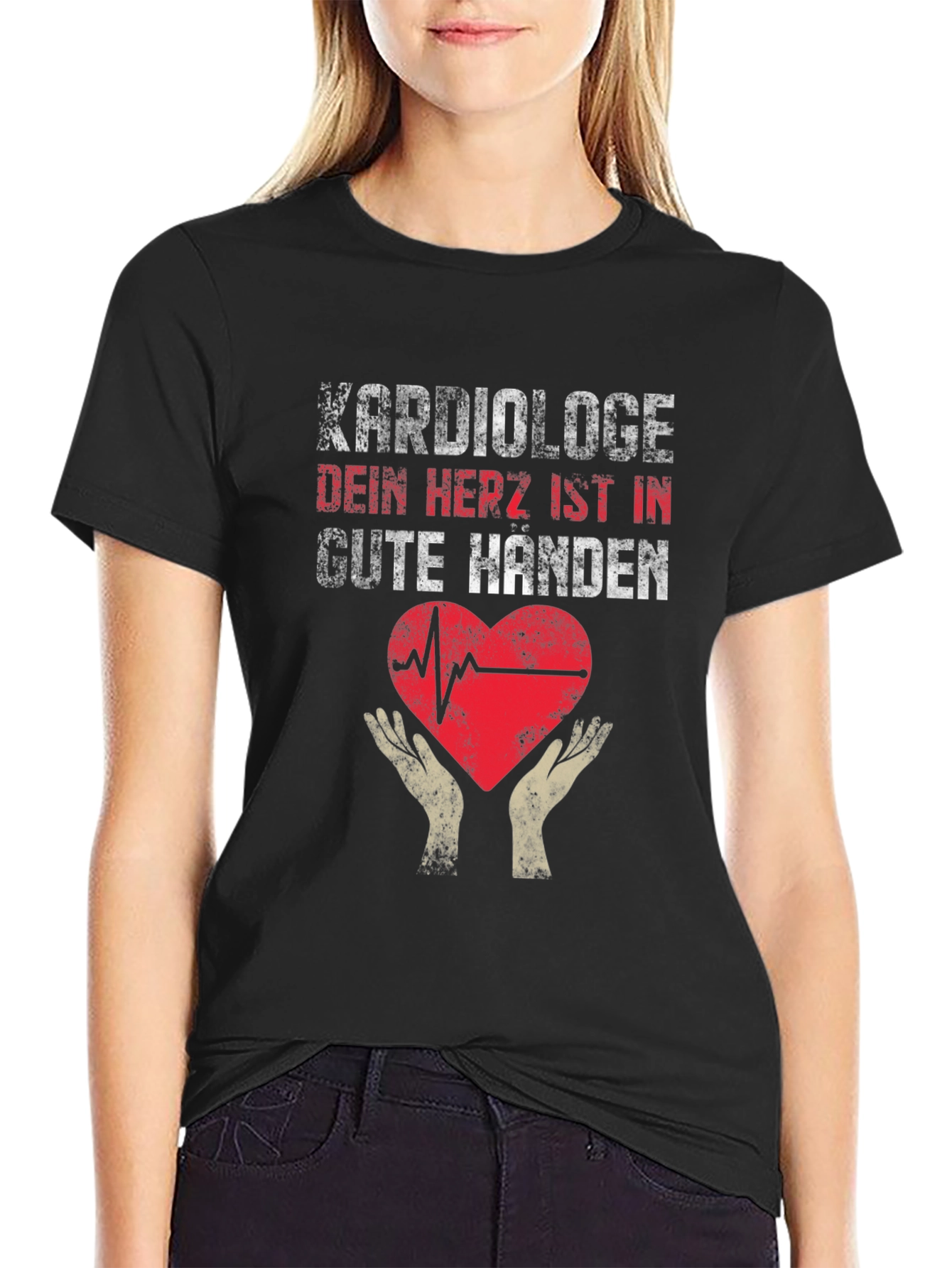 Cardiologist Heart Hands Graphic Tee