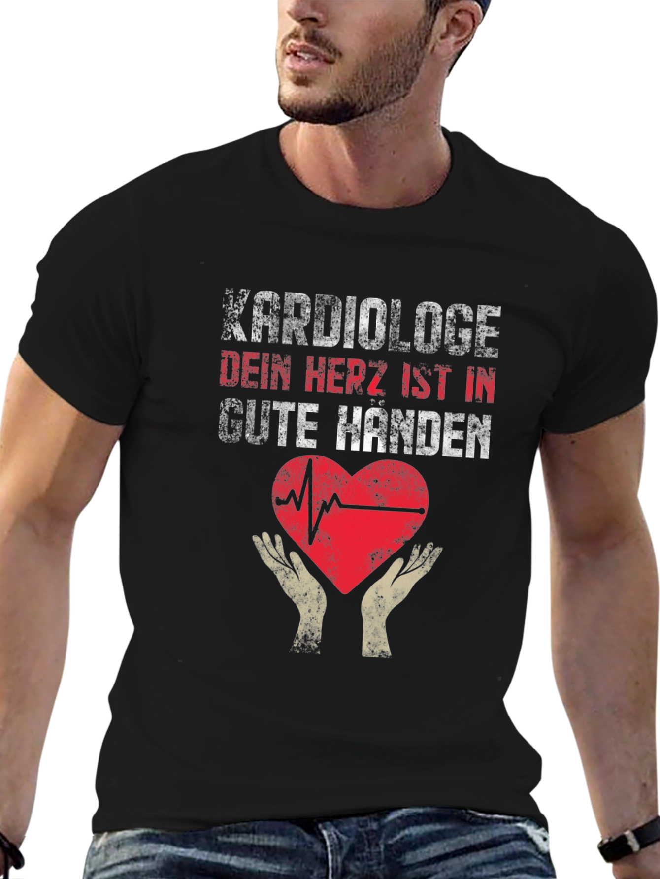 Cardiologist Heart Hands Graphic Tee
