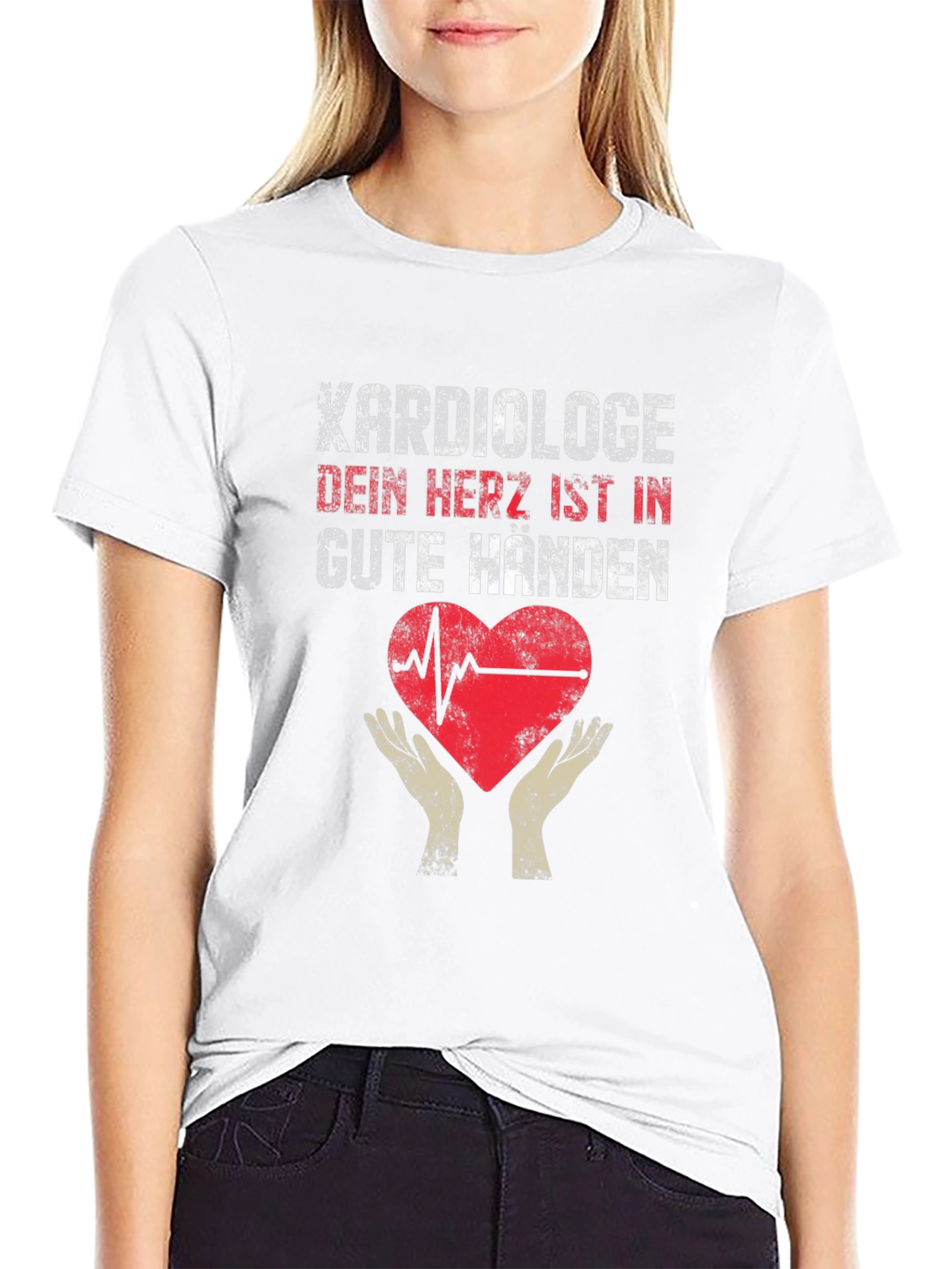 Cardiologist Heart Hands Graphic Tee