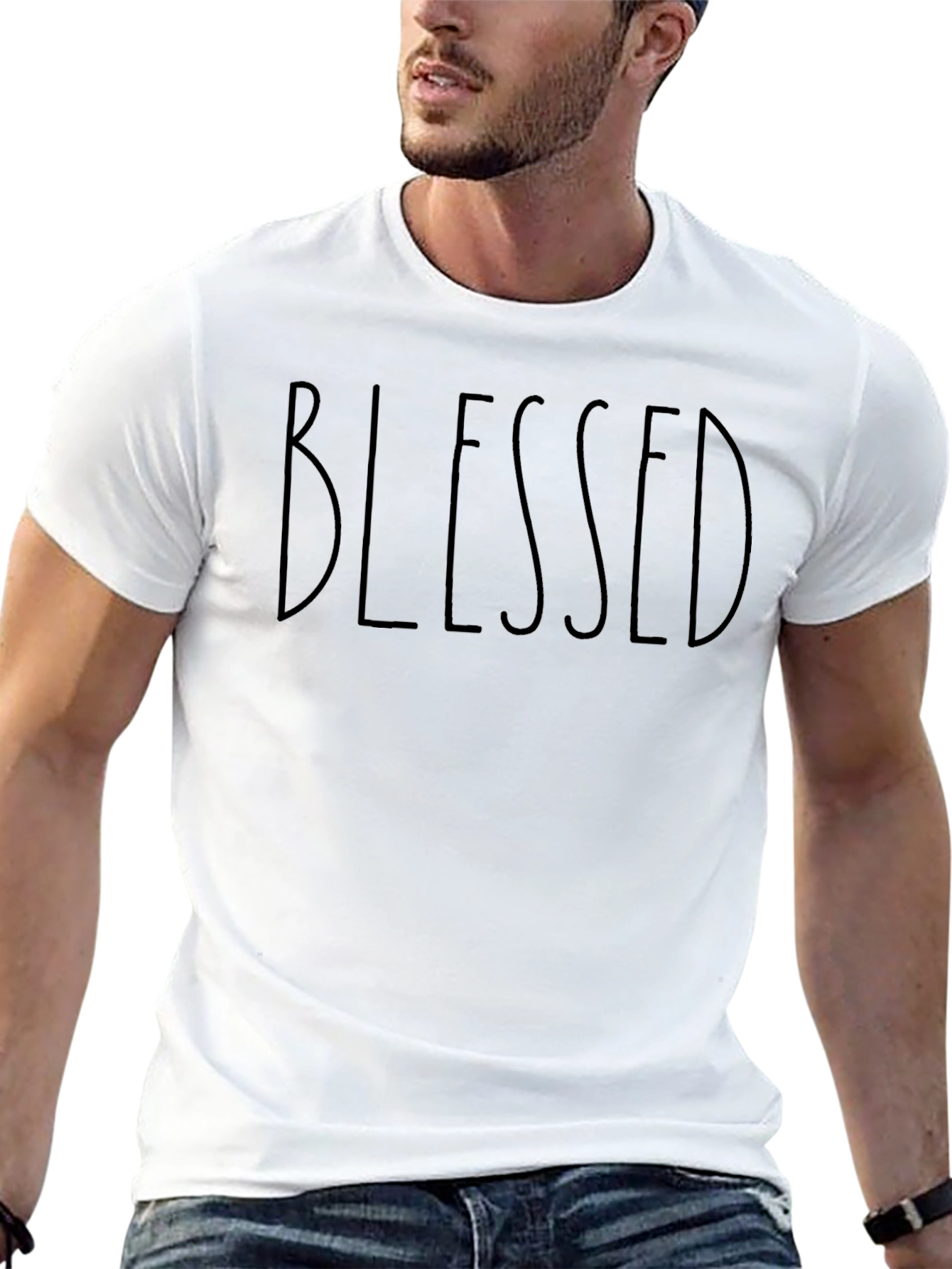 Blessed Graphic Tee - Black Casual Shirt