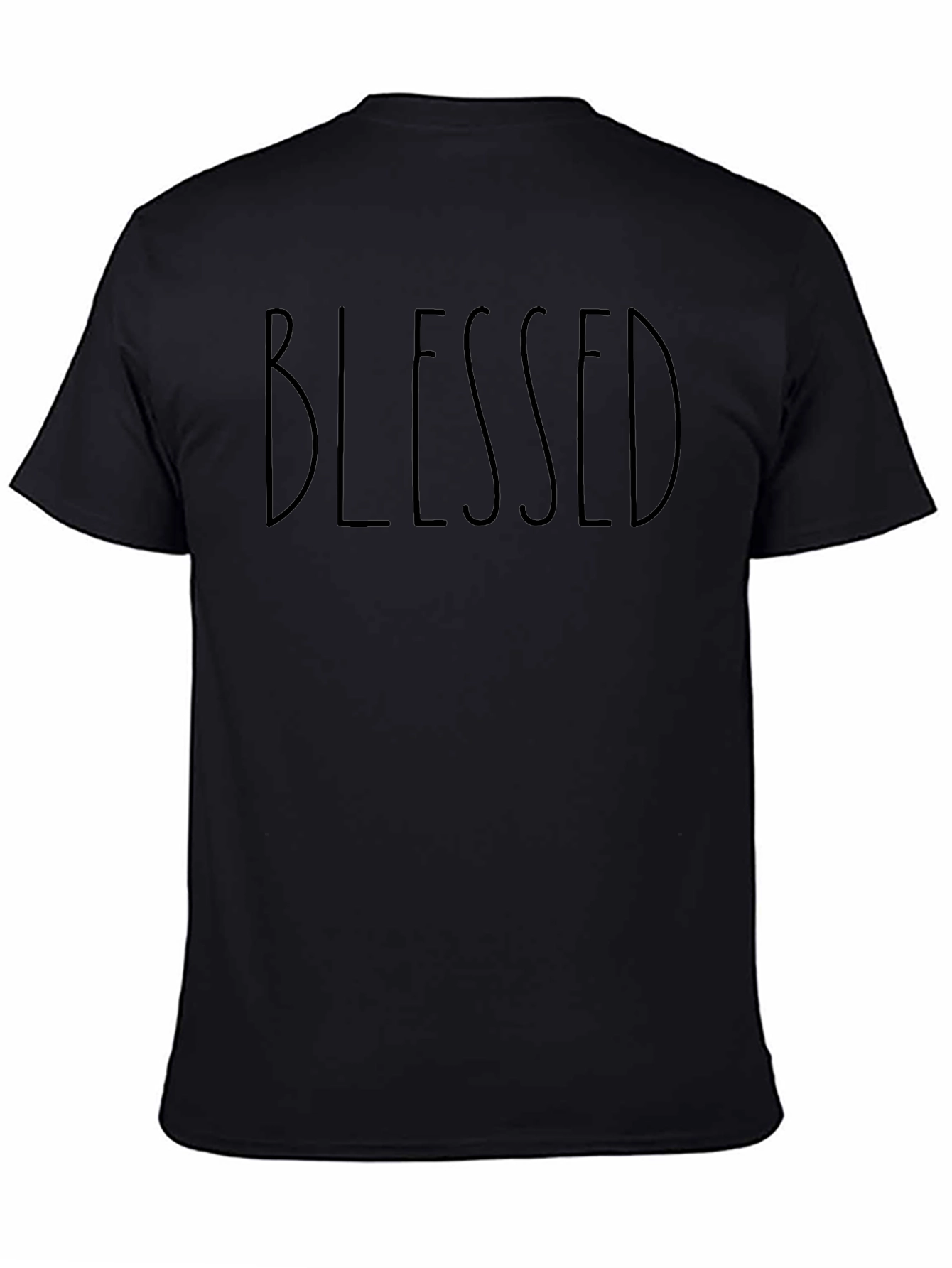 Blessed Graphic Tee - Black Casual Shirt