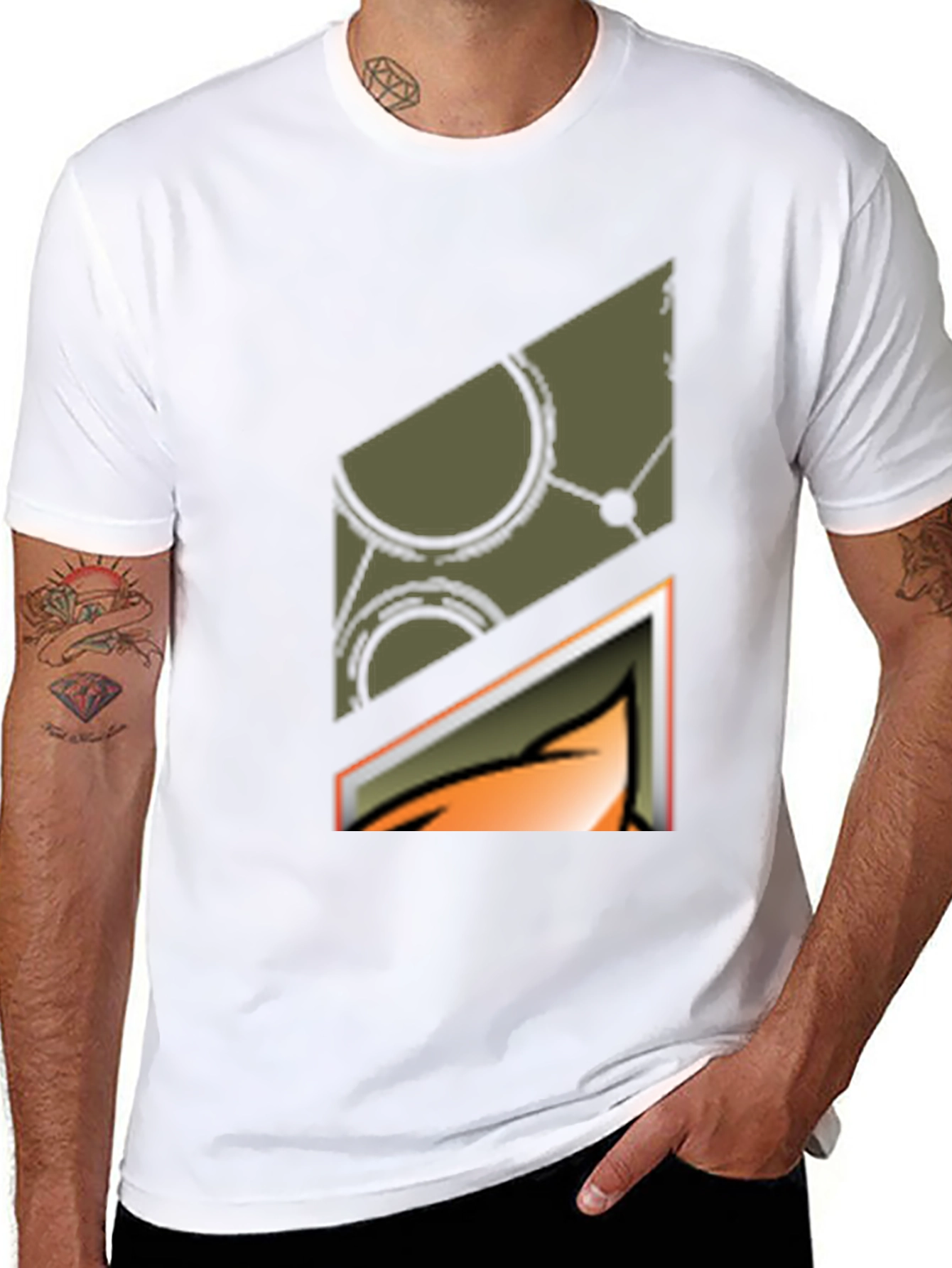 Graphic Print Black T-Shirt - Cool Design
