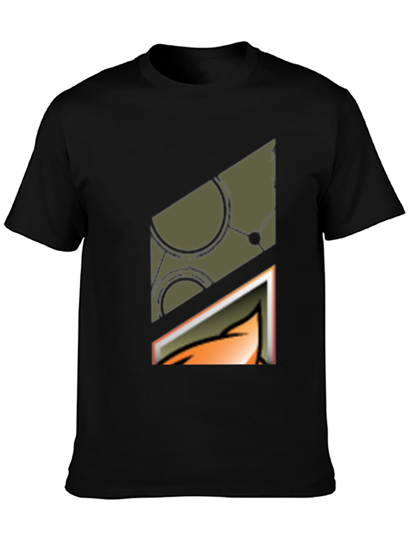 Graphic Print Black T-Shirt - Cool Design