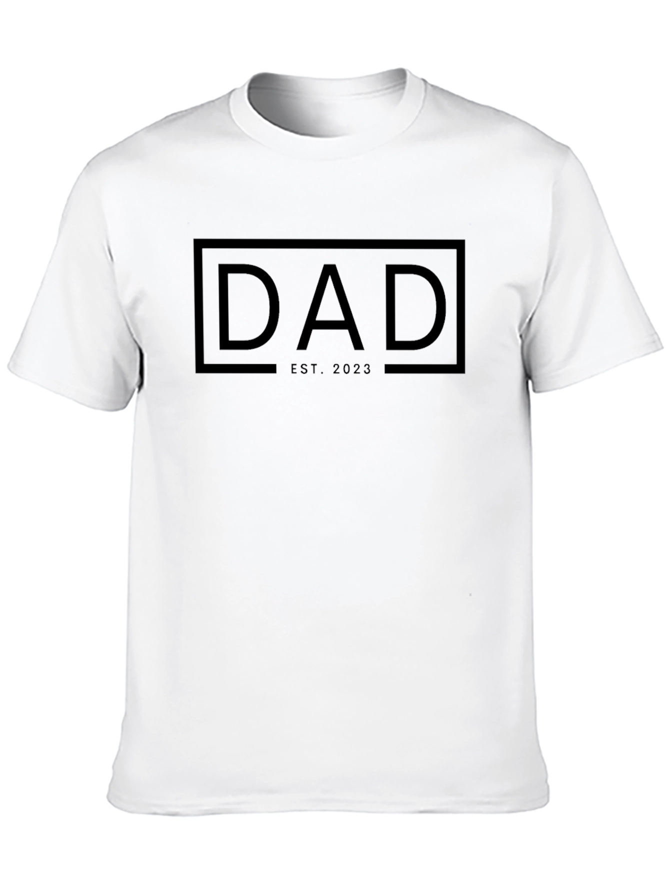 Dad Est. 2023 - Mens Black Graphic Tee