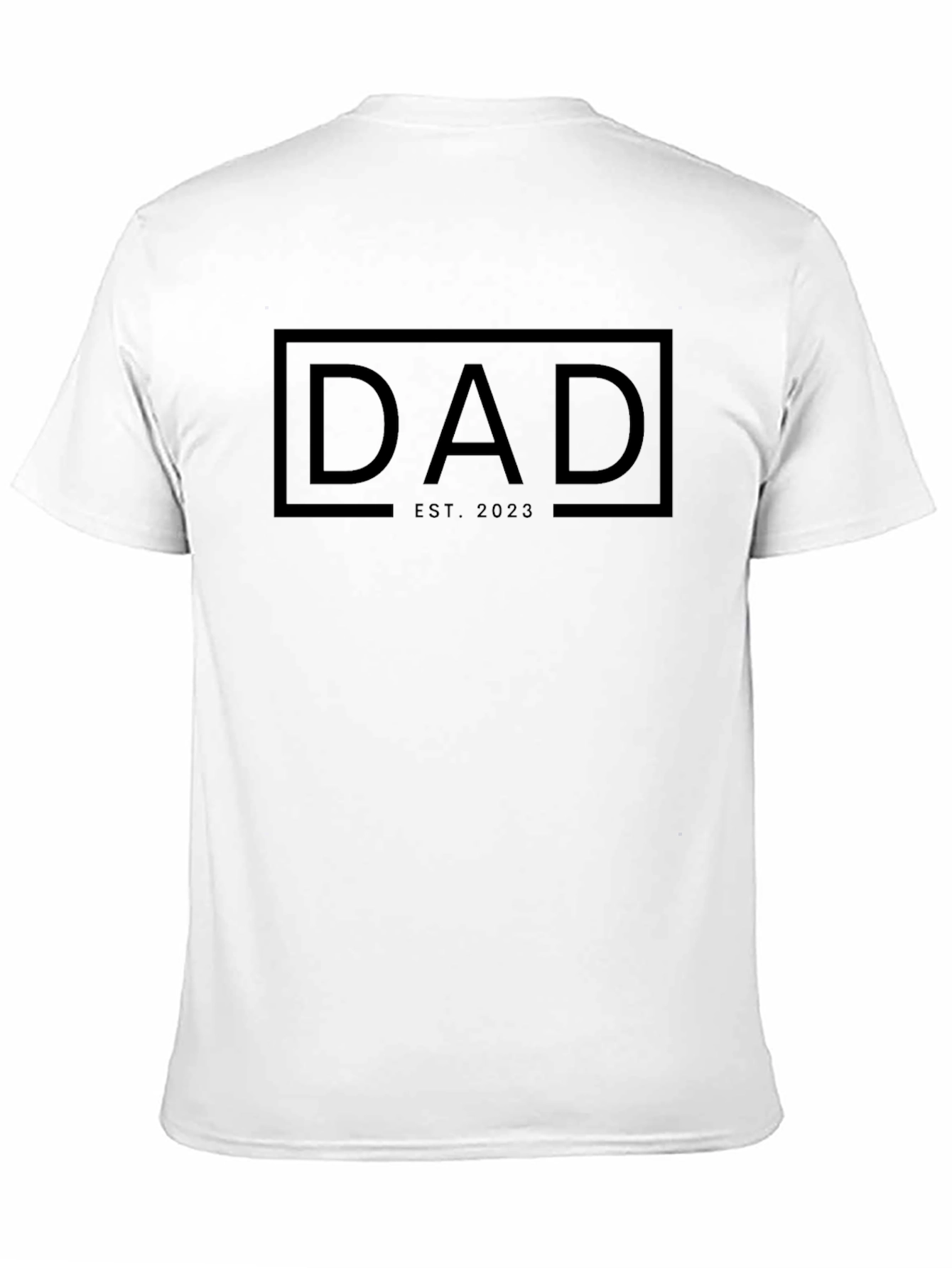 Dad Est. 2023 - Mens Black Graphic Tee