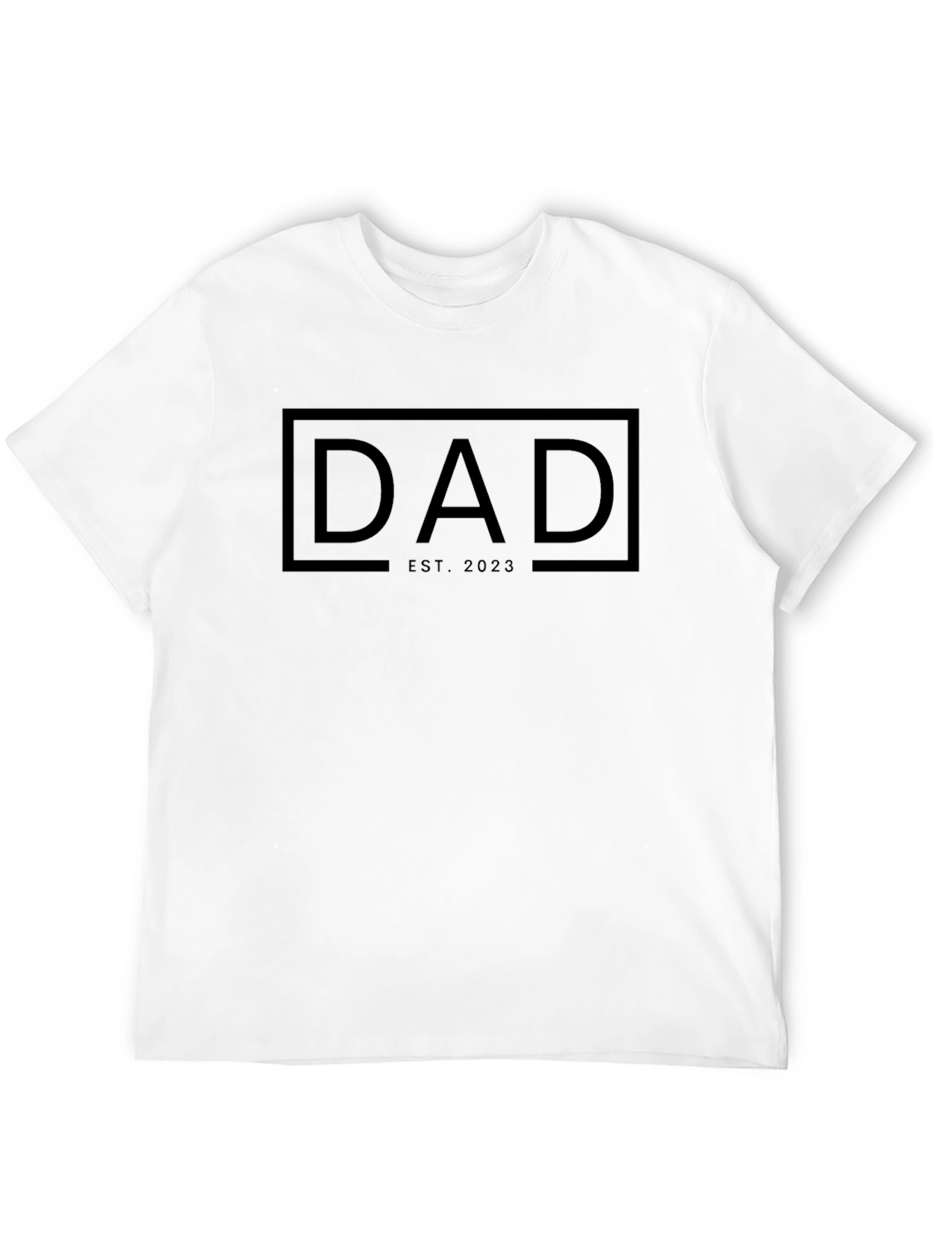 Dad Est. 2023 - Mens Black Graphic Tee