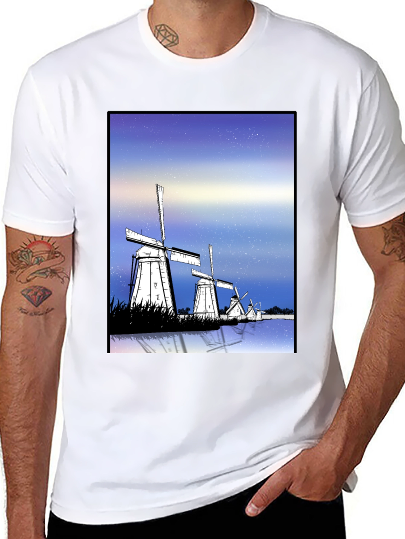 Windmill Graphic T-Shirt
