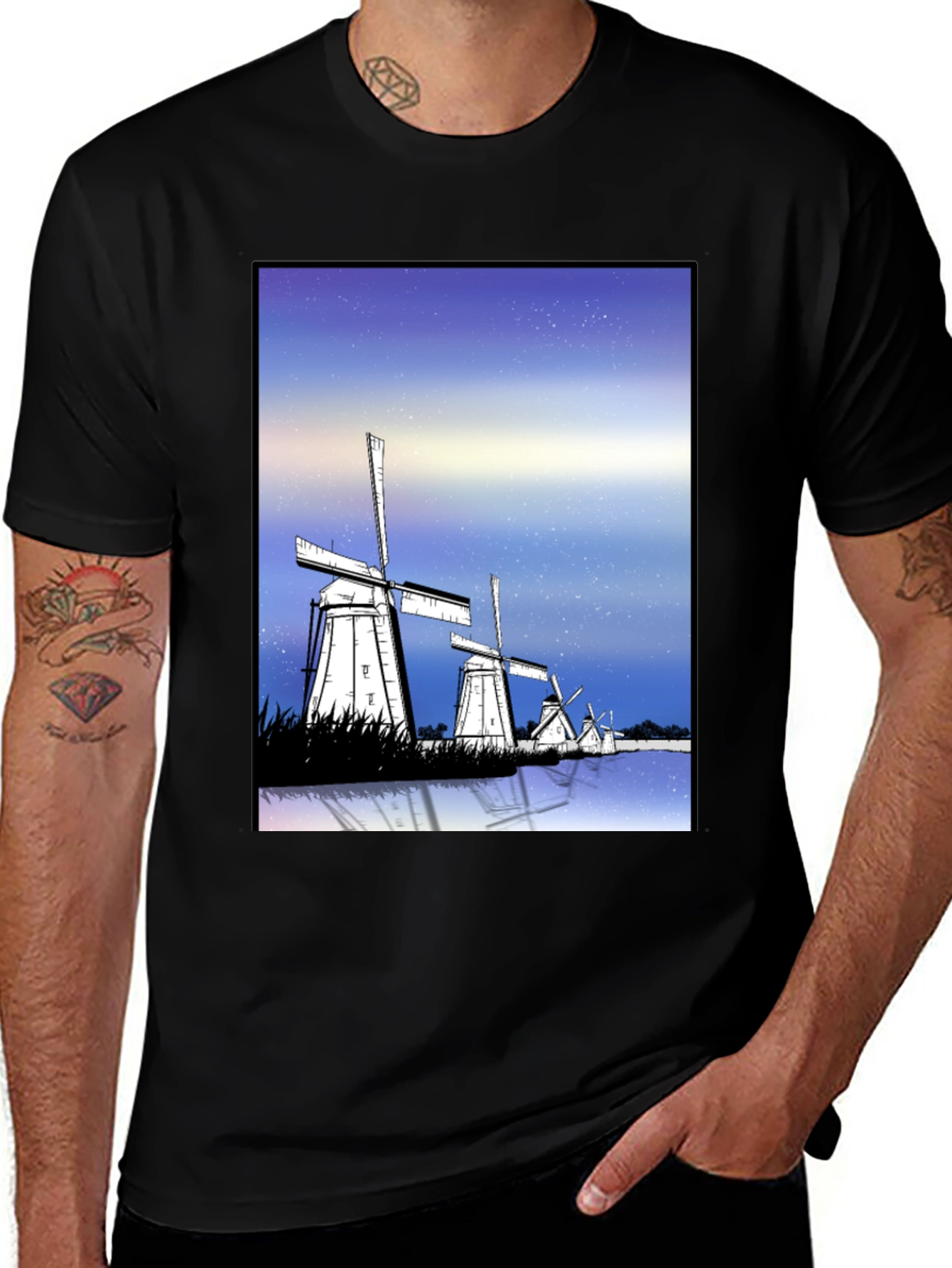 Windmill Graphic T-Shirt