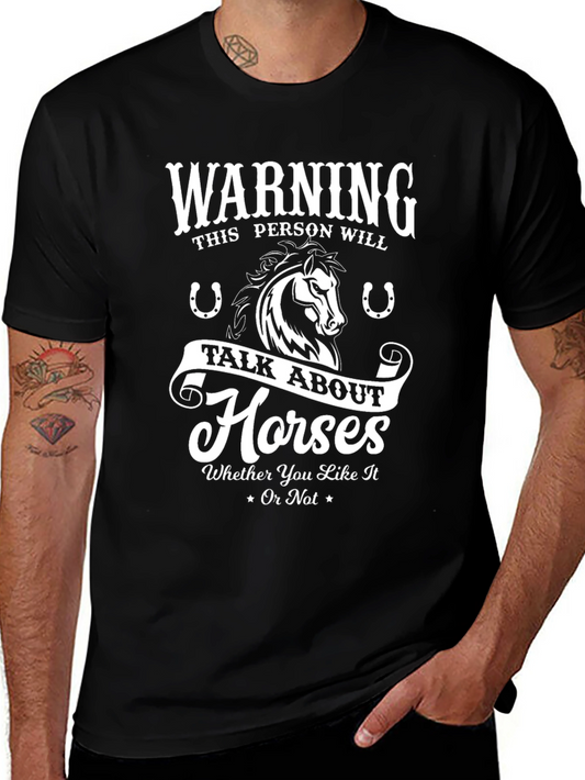 Warning Horse Lover T-Shirt