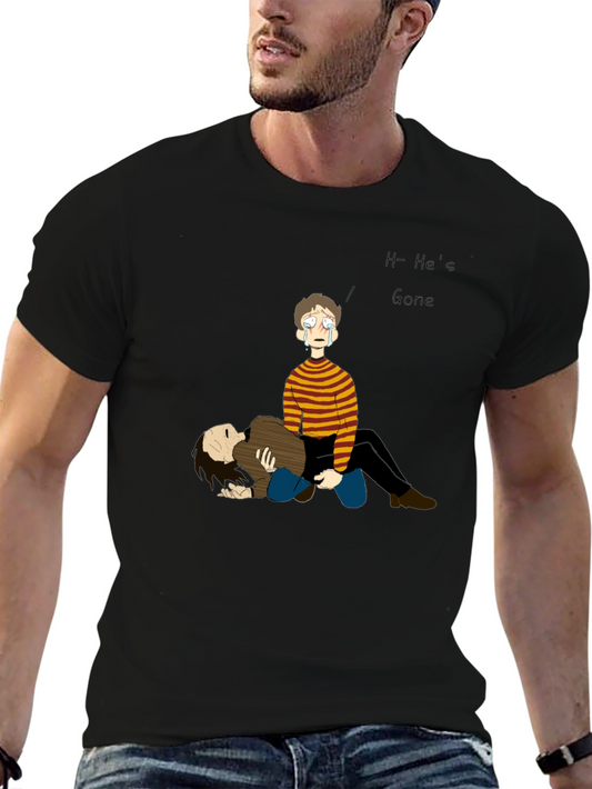 Emotional Cartoon Graphic Tee