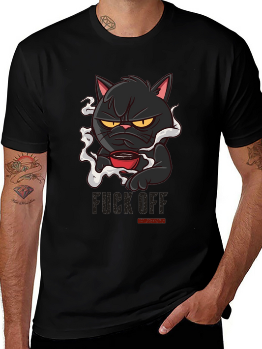 Grumpy Cat Coffee T-Shirt - Black