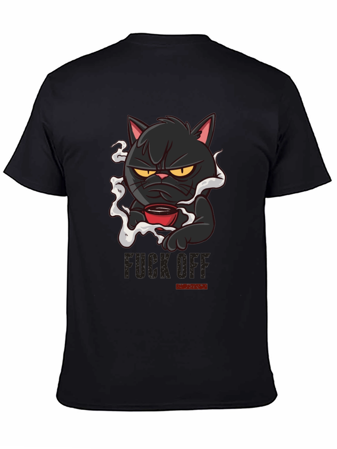 Grumpy Cat Coffee T-Shirt - Black